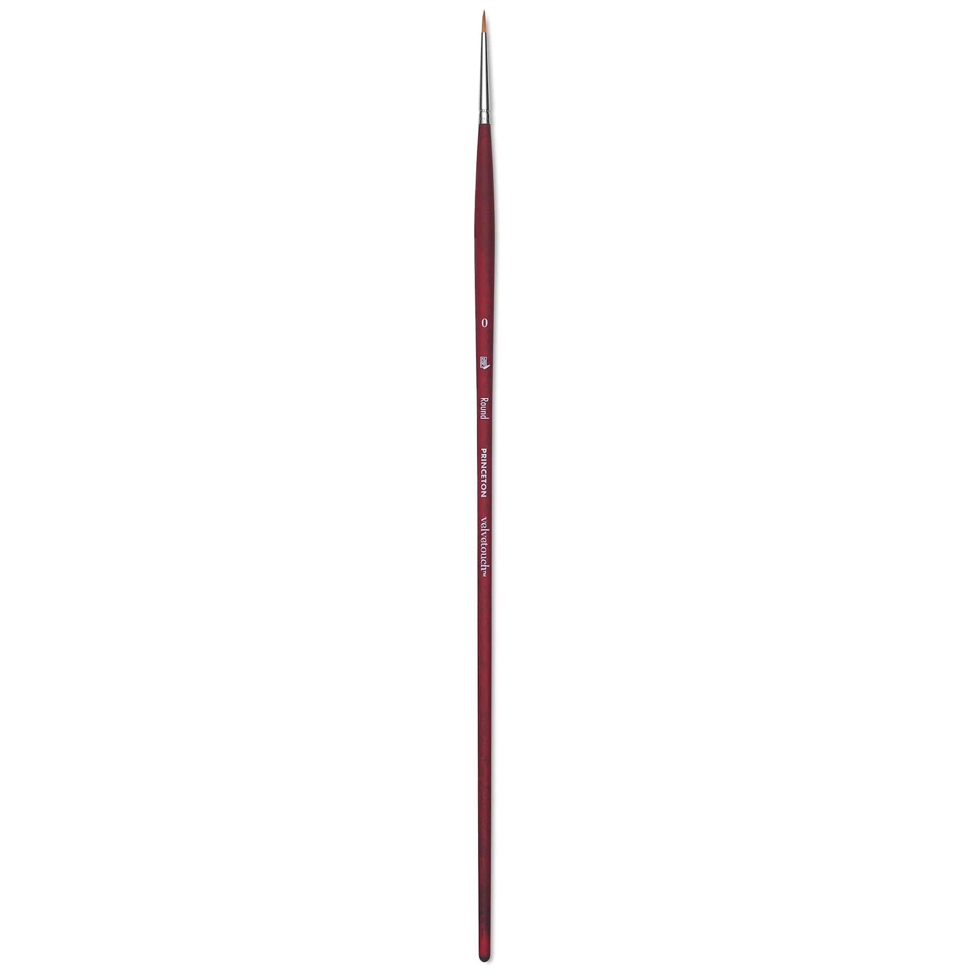 Princeton Velvetouch Series 3900 Synthetic Brush - Round, Long Handle, Size 0
