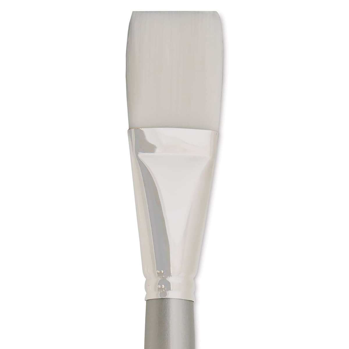 Silver Brush Silverwhite Synthetic Brush - Flat, Long Handle, Size 16 close up