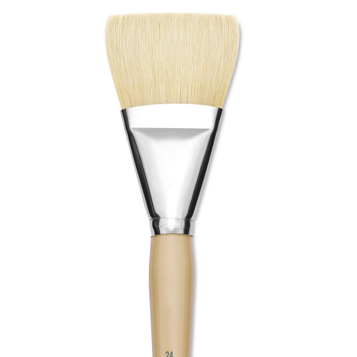 Robert Simmons Signet Bristle Brush - Broad, Long Handle, Size 24 close up