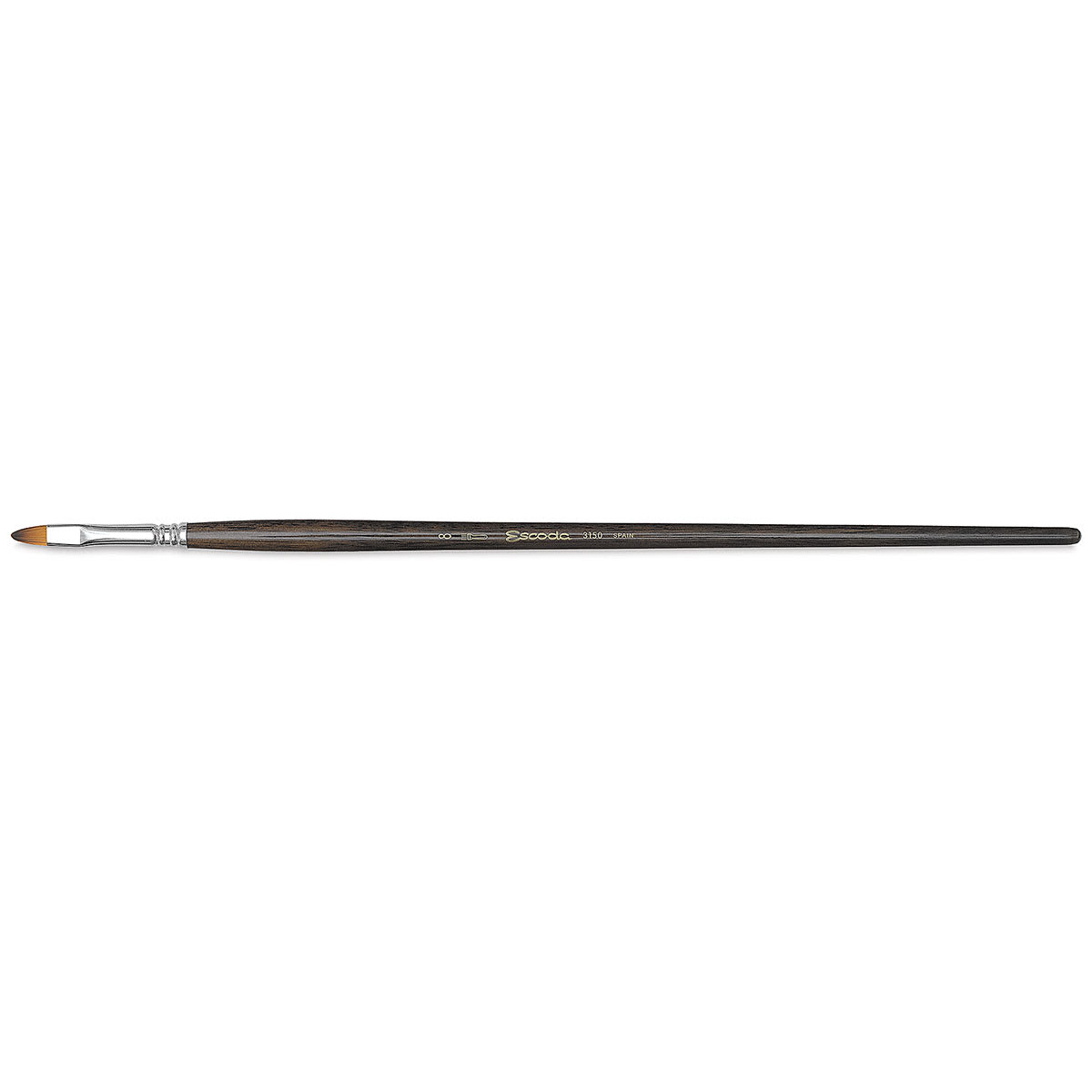 Escoda Prado Tame Synthetic Brush Set - Long Handle, Set of 6, single Bright brush size 8