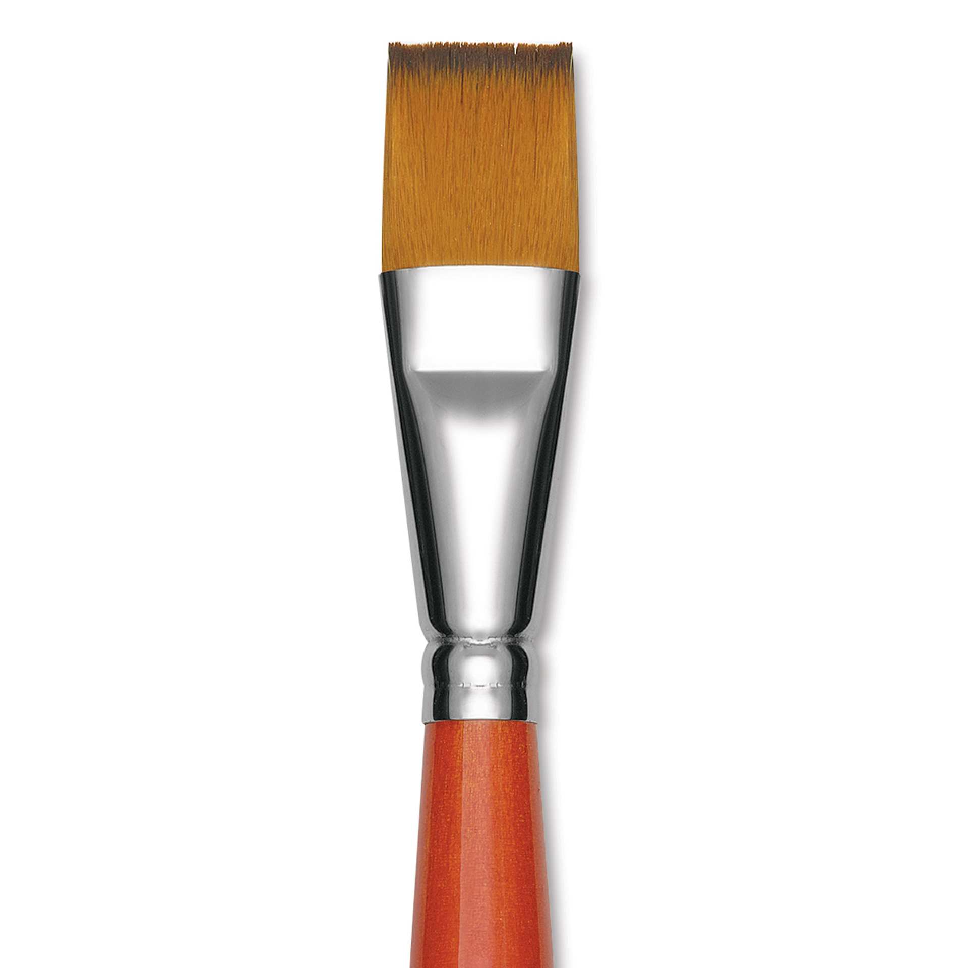 Raphael Golden Kaerell Brush - Flat, Long Handle, Size 20, close-up