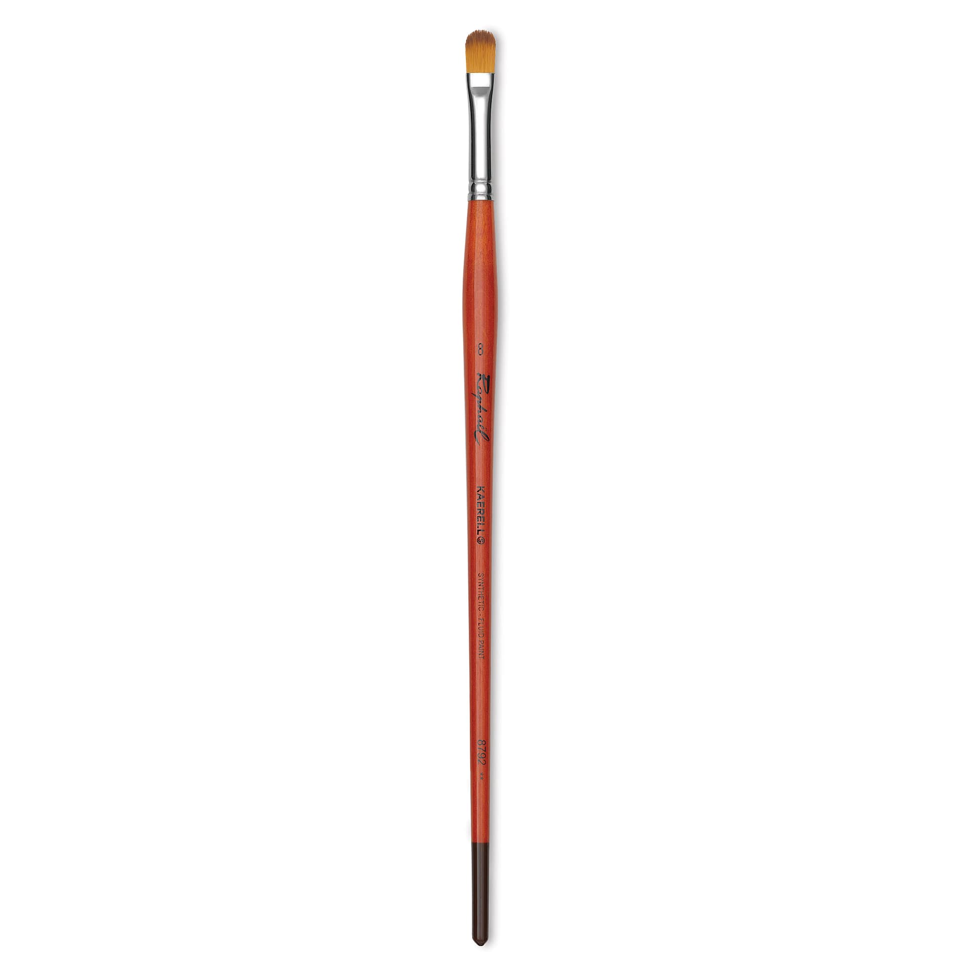 Raphael Golden Kaerell Brush - Filbert, Long Handle, Size 8