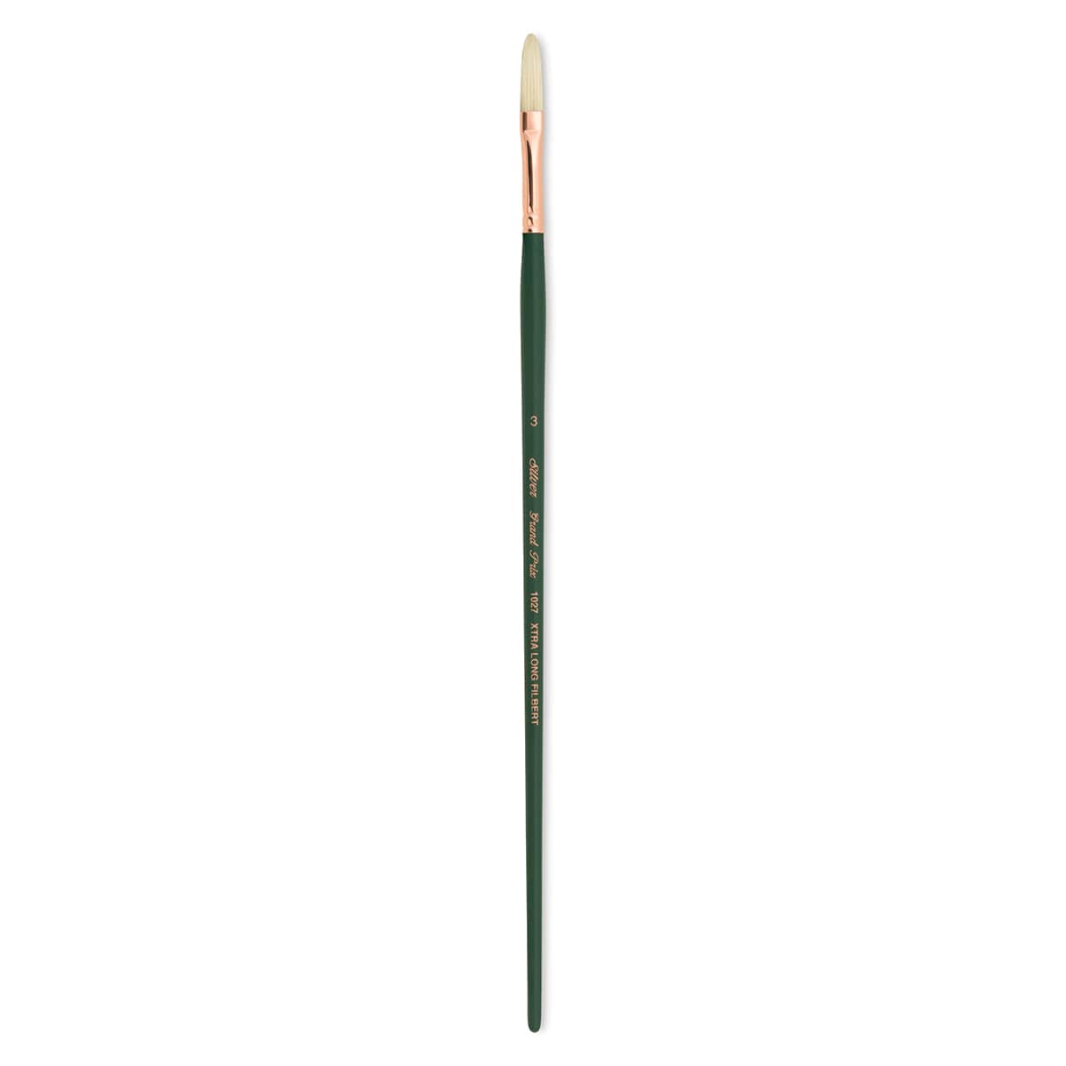 Silver Brush Grand Prix Super Brush - Extra Long Filbert, Long Handle, Size 3