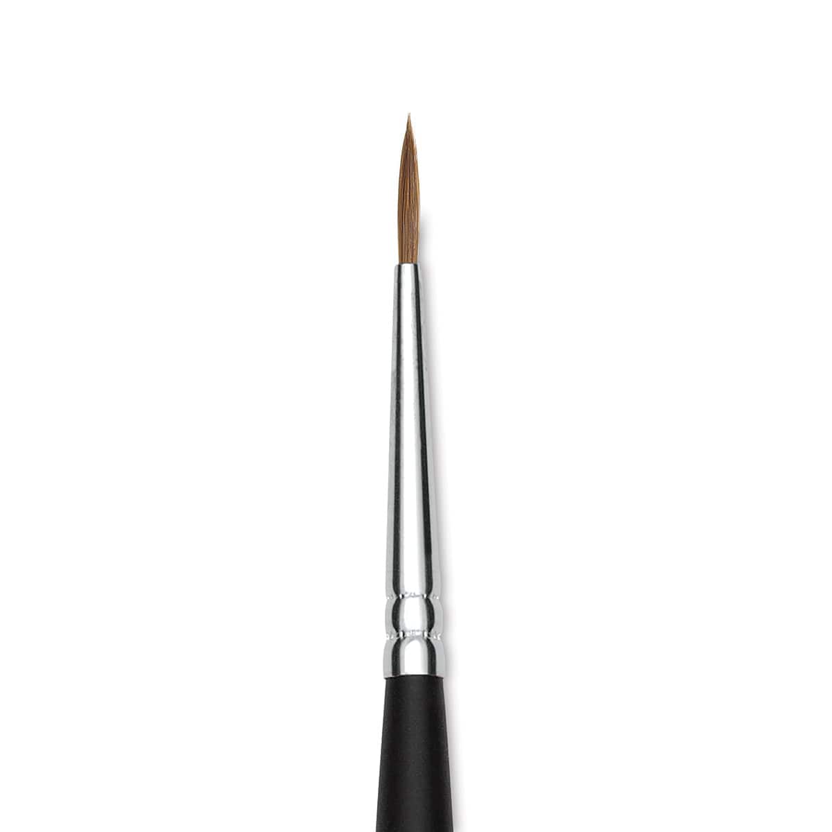 Old Holland Kolinsky Sable Brush - Round, Long Handle, Size 2 close up