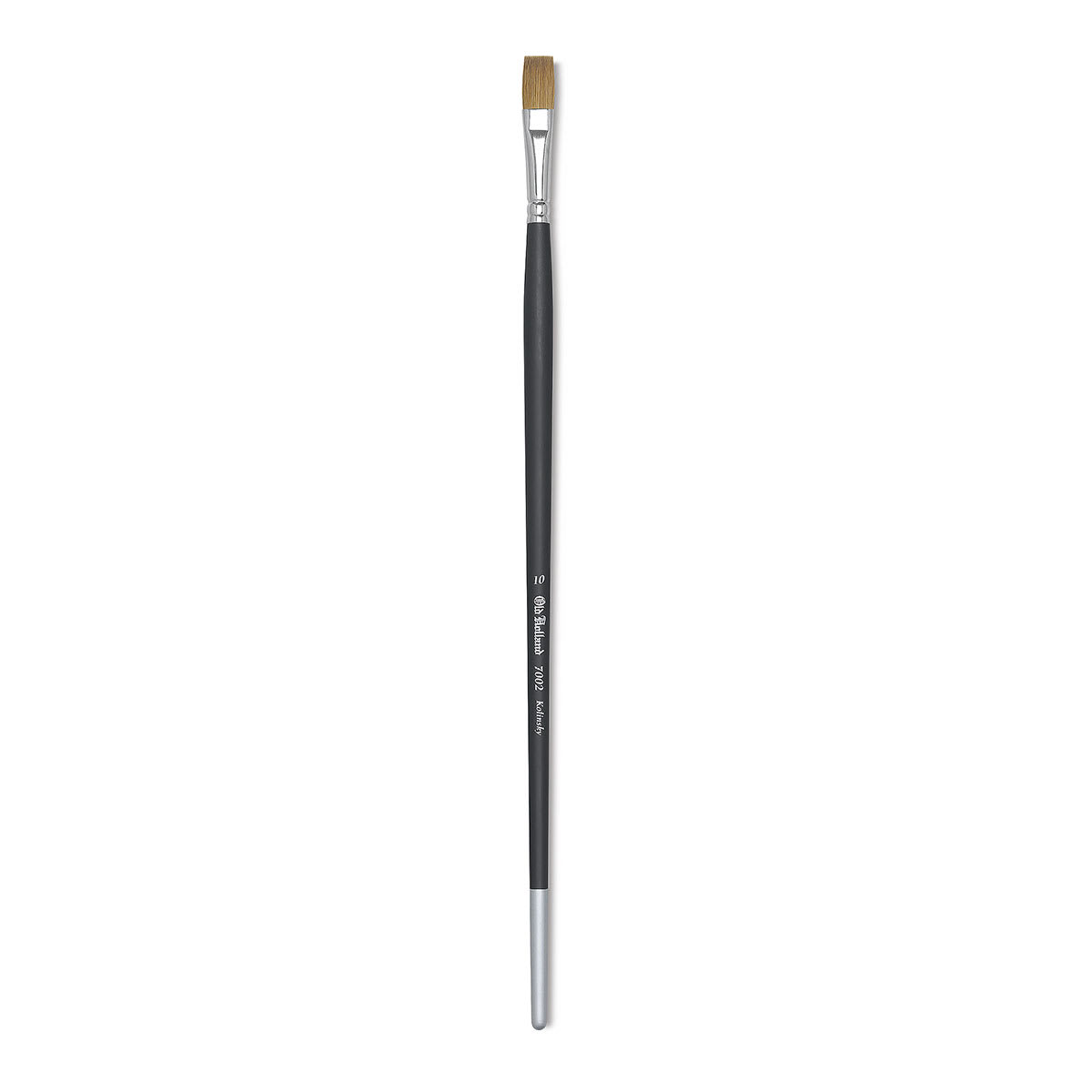 Old Holland Kolinsky Sable Brush - Flat, Long Handle, Size 10