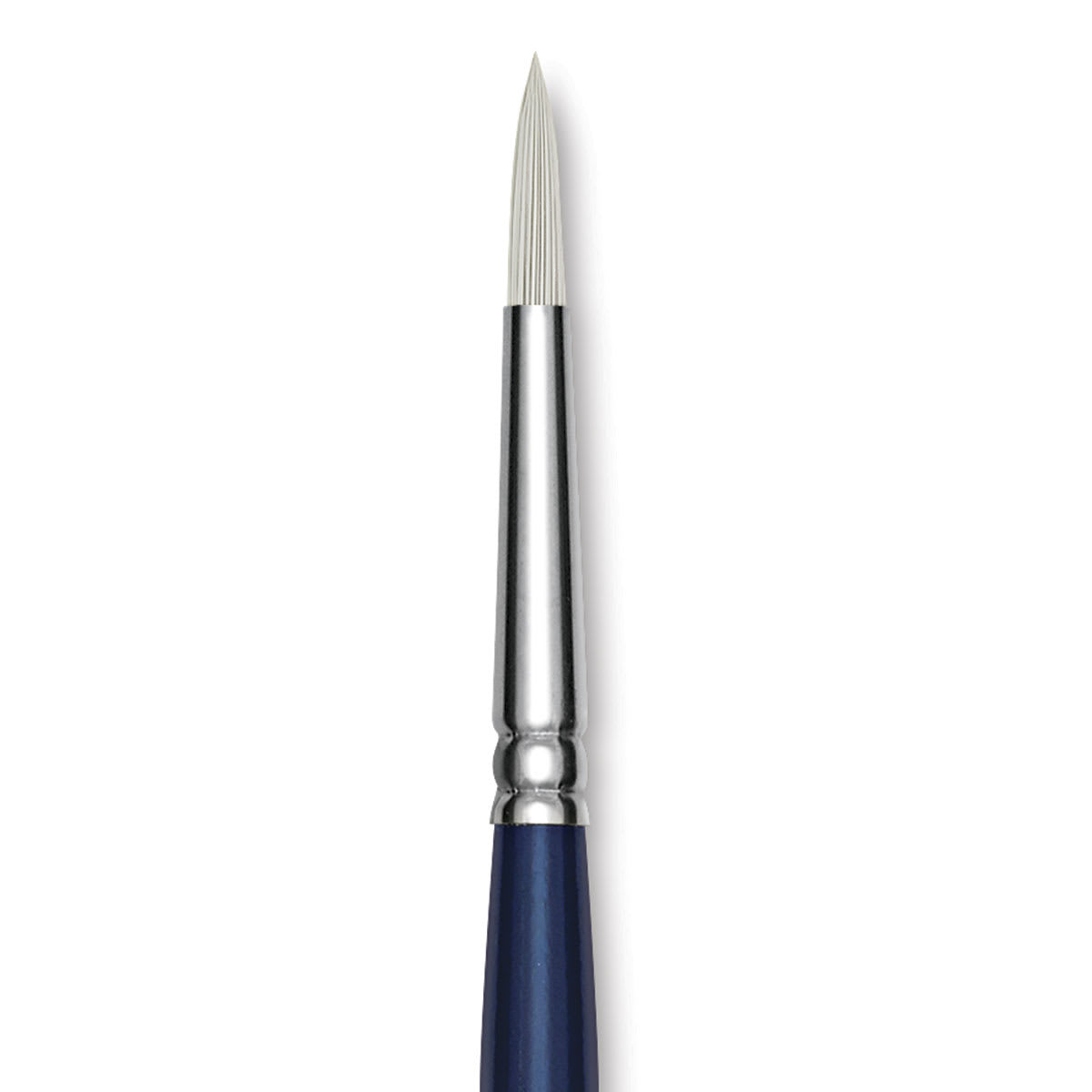 Silver Brush Bristlon Stiff White Synthetic Brush - Round, Size 3 (close-up)