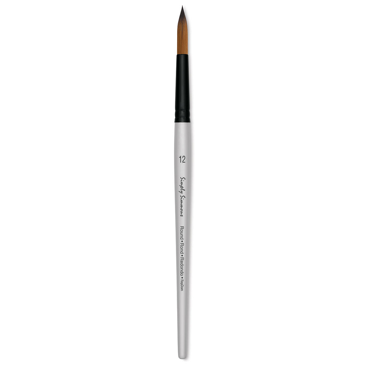 Robert Simmons Simply Simmons Synthetic Brush - Round, Short Handle, Size 12