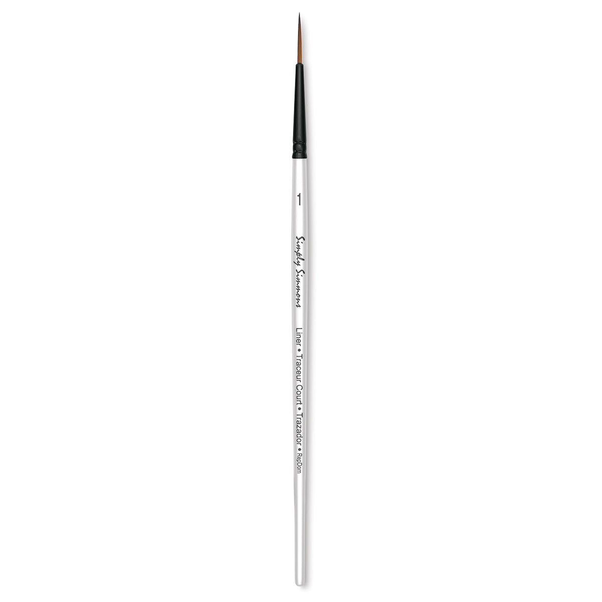 Robert Simmons Simply Simmons Synthetic Brush - Liner, Short Handle, Size 1