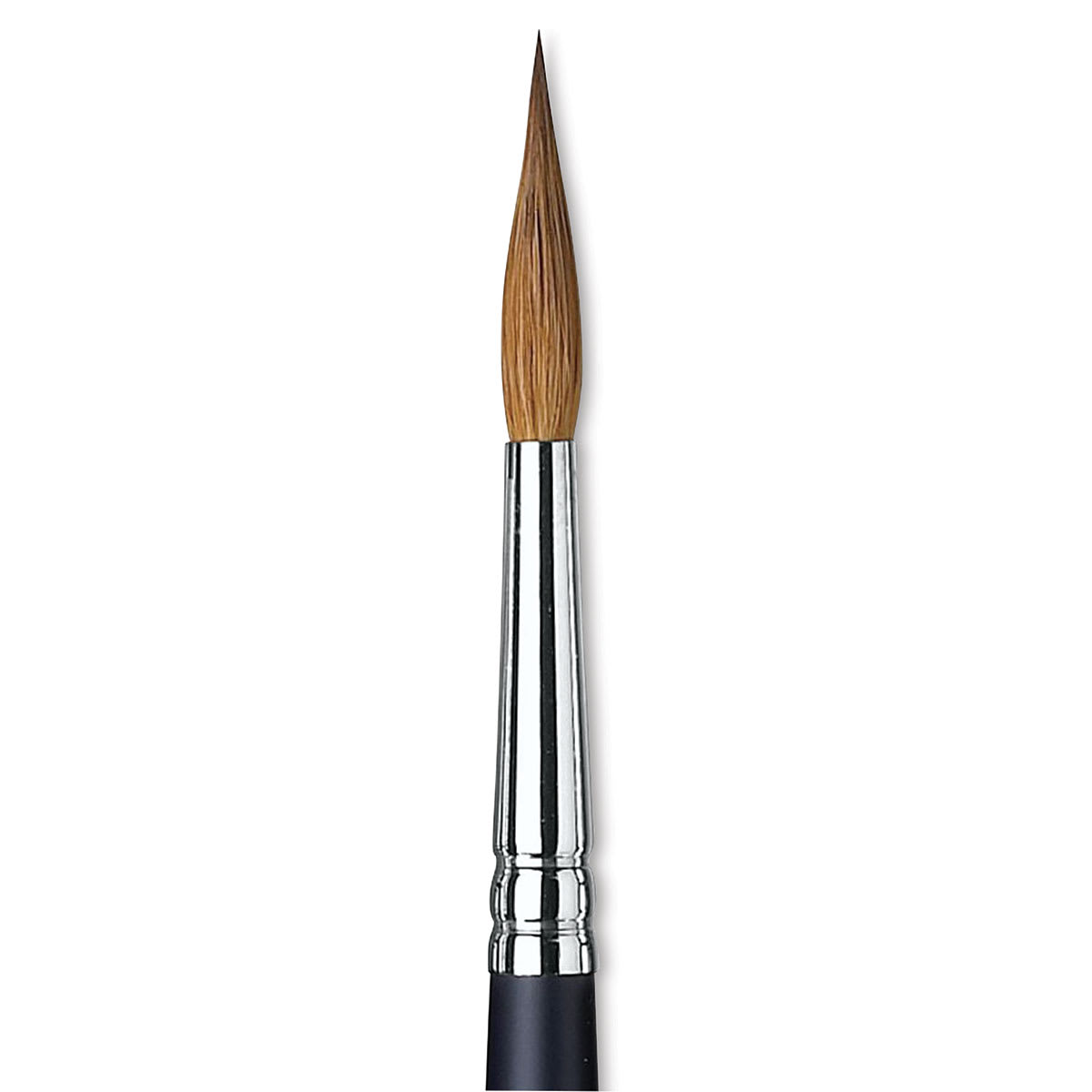 Winsor & Newton Artists' Kolinsky Sable Watercolor Brush - Pointed Round, Short Handle, Size 7