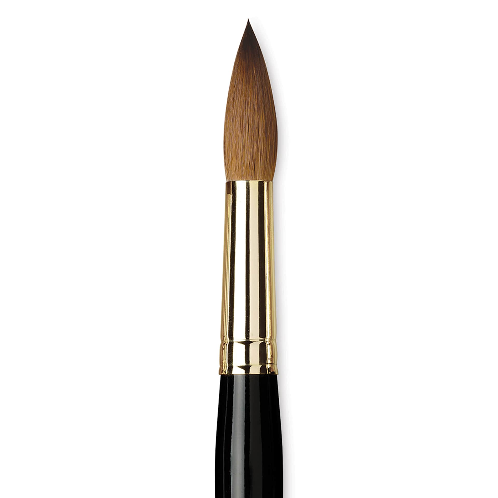 Da Vinci Maestro Kolinsky Brush - Full Belly Round, Short Handle, Size 20 close up