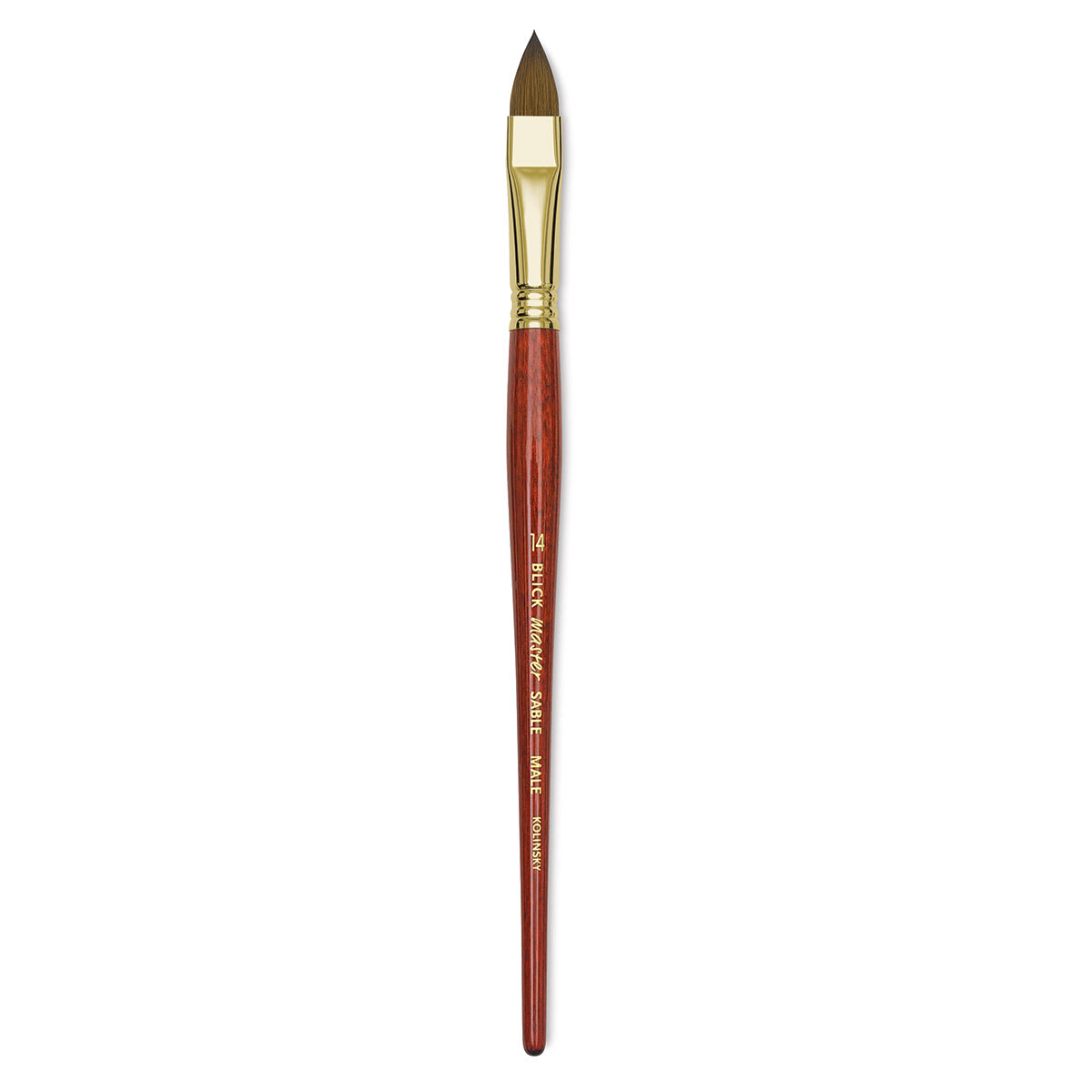 Blick Master Kolinsky Sable Brush - Filbert, Short Handle, Size 14