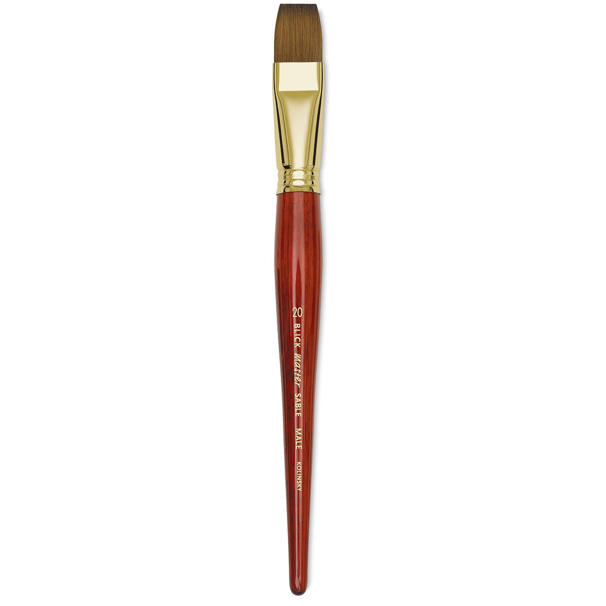 Blick Master Kolinsky Sable Brush - Bright, Short Handle, Size 20