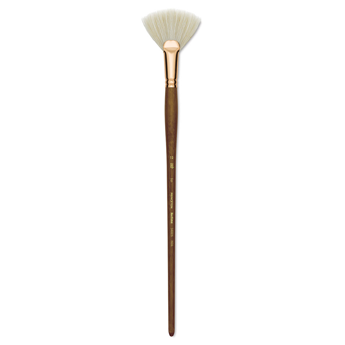 Princeton Best Natural Bristle Brush - Fan, Long Handle, Size 12