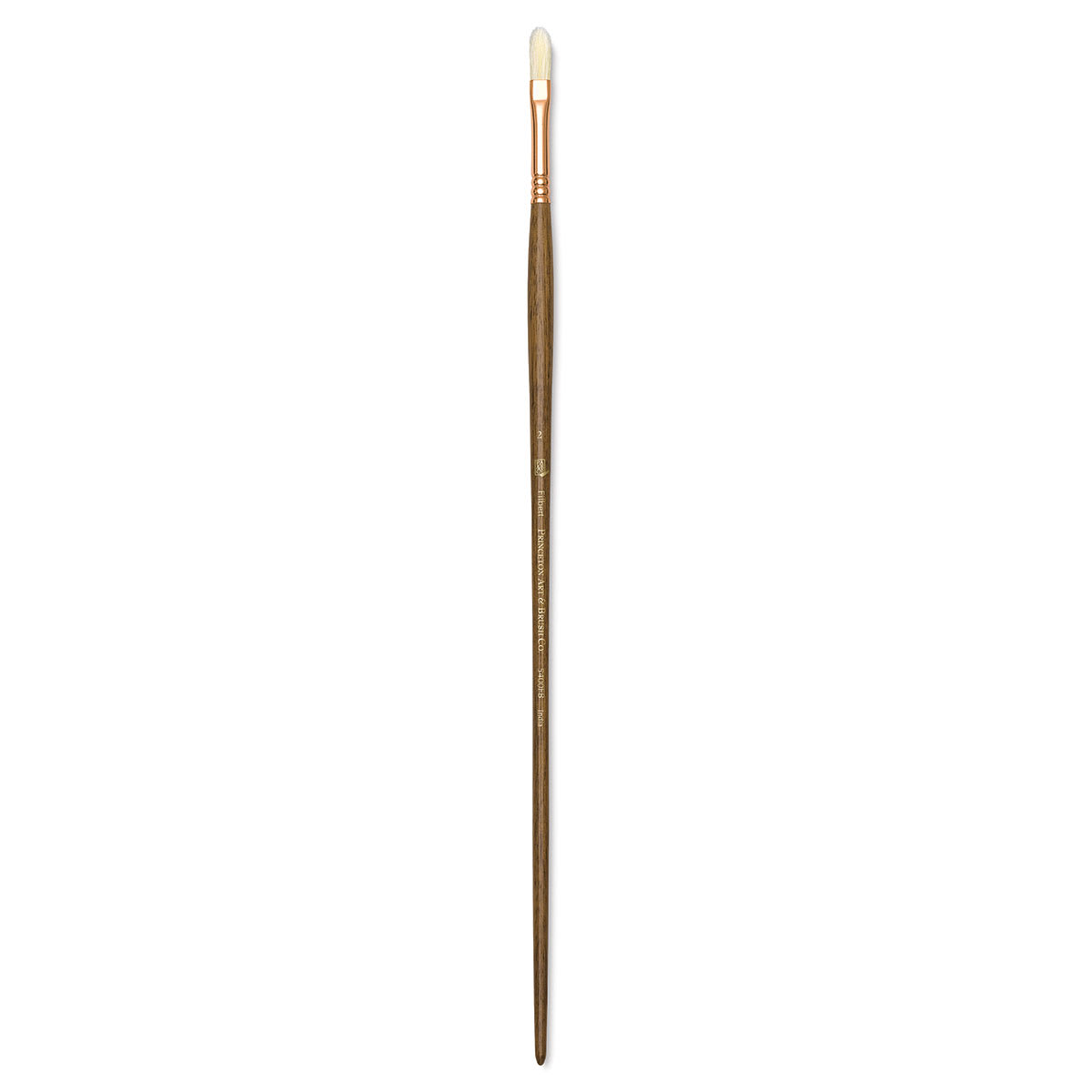 Princeton Best Natural Bristle Brush - Filbert, Long Handle, Size 2