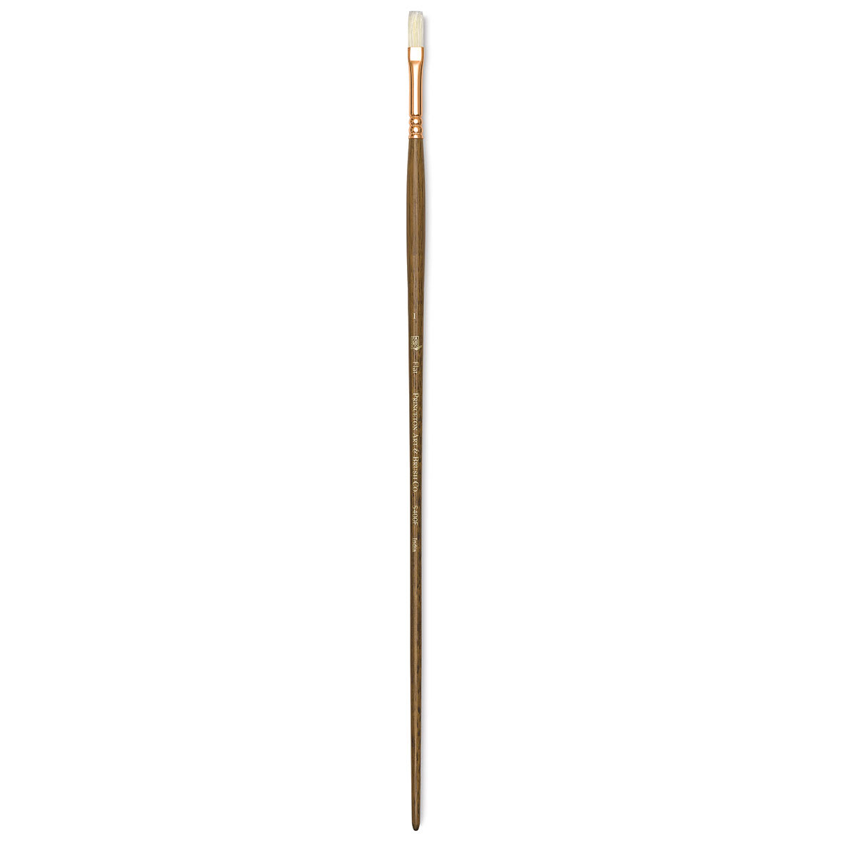 Princeton Best Natural Bristle Brush - Flat, Long Handle, Size 1