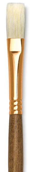 Refine Series 5400 Natural Bristle Brushes - Closeup of Flat Brush