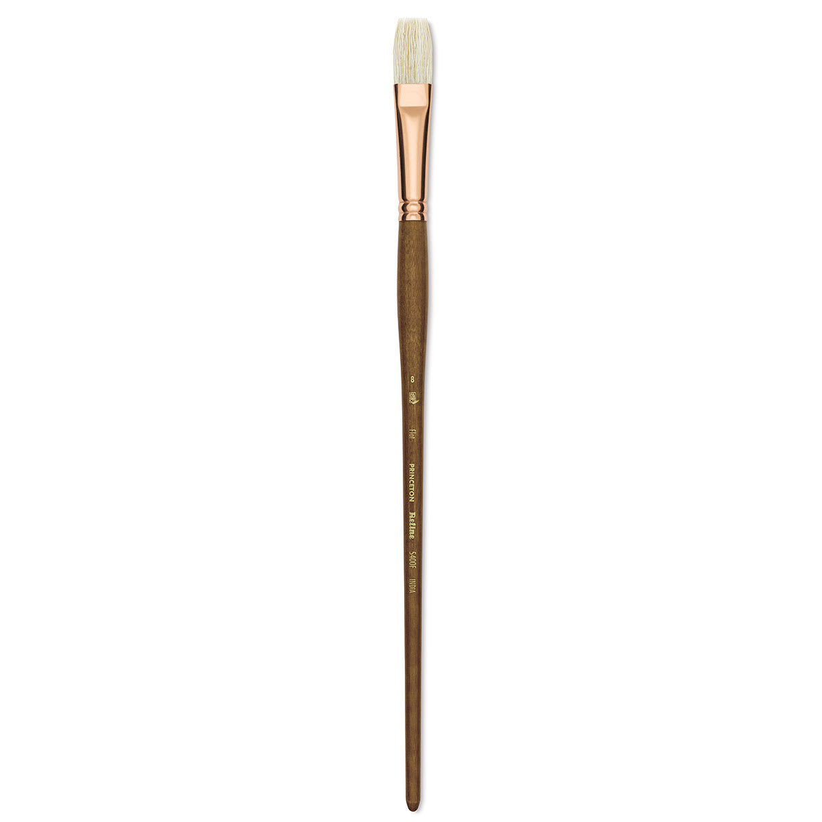 Princeton Best Natural Bristle Brush - Flat, Long Handle, Size 8