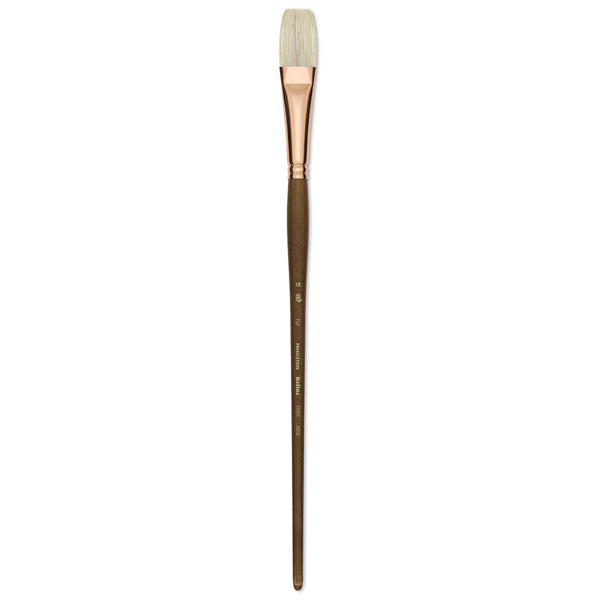 Princeton Best Natural Bristle Brush - Flat, Long Handle, Size 10