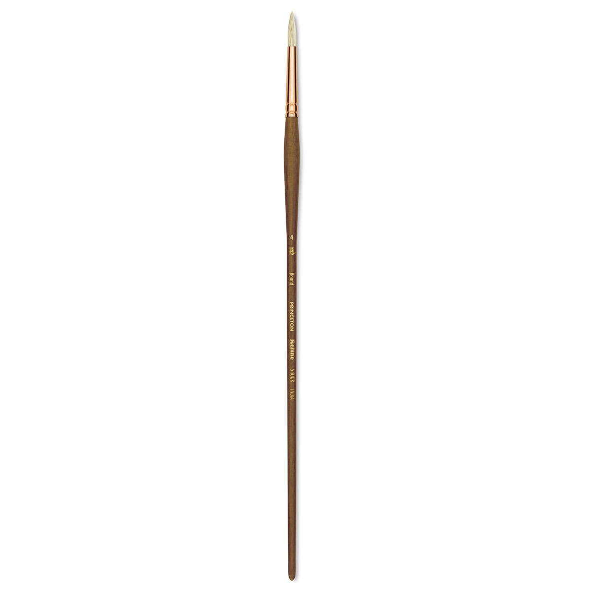 Princeton Best Natural Bristle Brush - Round, Long Handle, Size 4