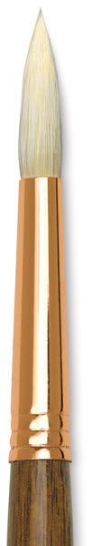 Refine Series 5400 Natural Bristle Brushes - Closeup of Round brush