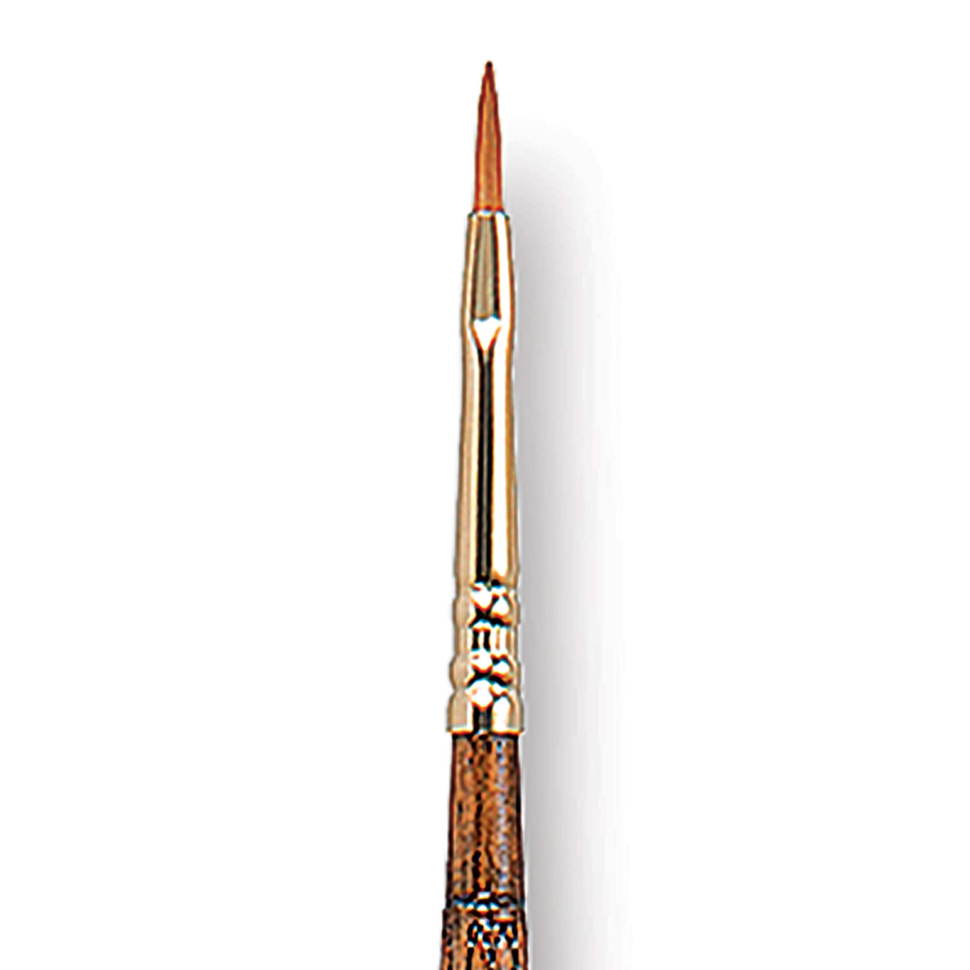 Escoda Reserva Kolinsky-Tajmyr Sable Brush - Filbert, Long Handle, Size 1 close up