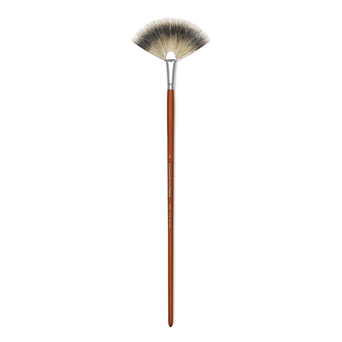 Da Vinci Pure Badger Brush - Fan Blender, Long Handle, Size 4