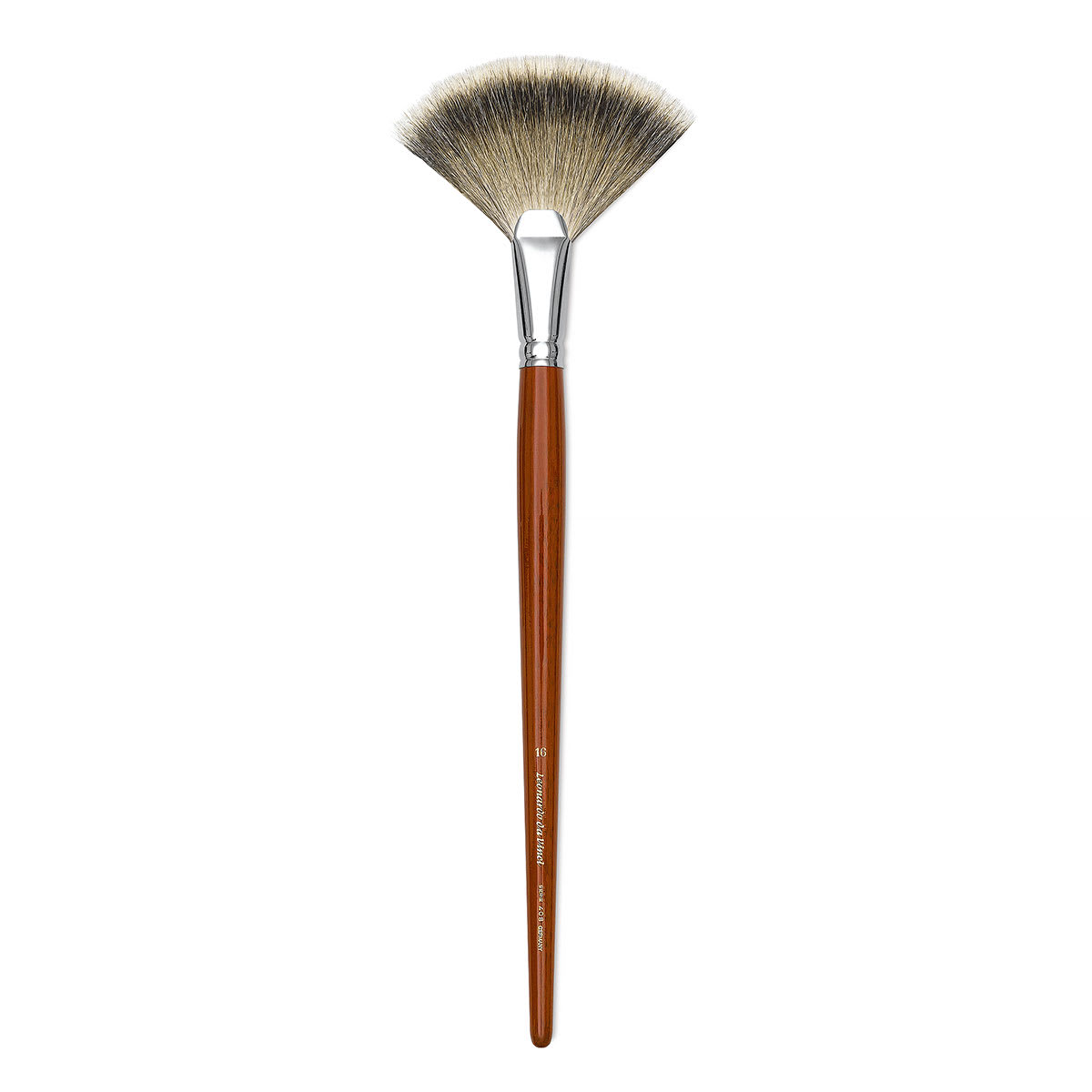Da Vinci Pure Badger Brush - Fan Blender, Long Handle, Size 16