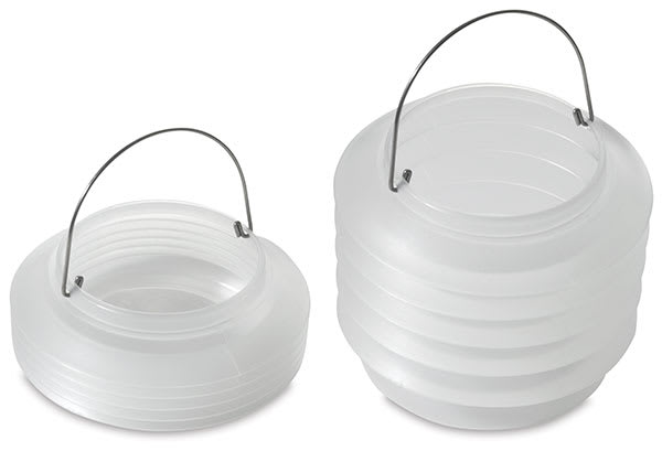 Holbein Bellows Brush Washer - 2 Brush Washers shown, one collapsed and one open