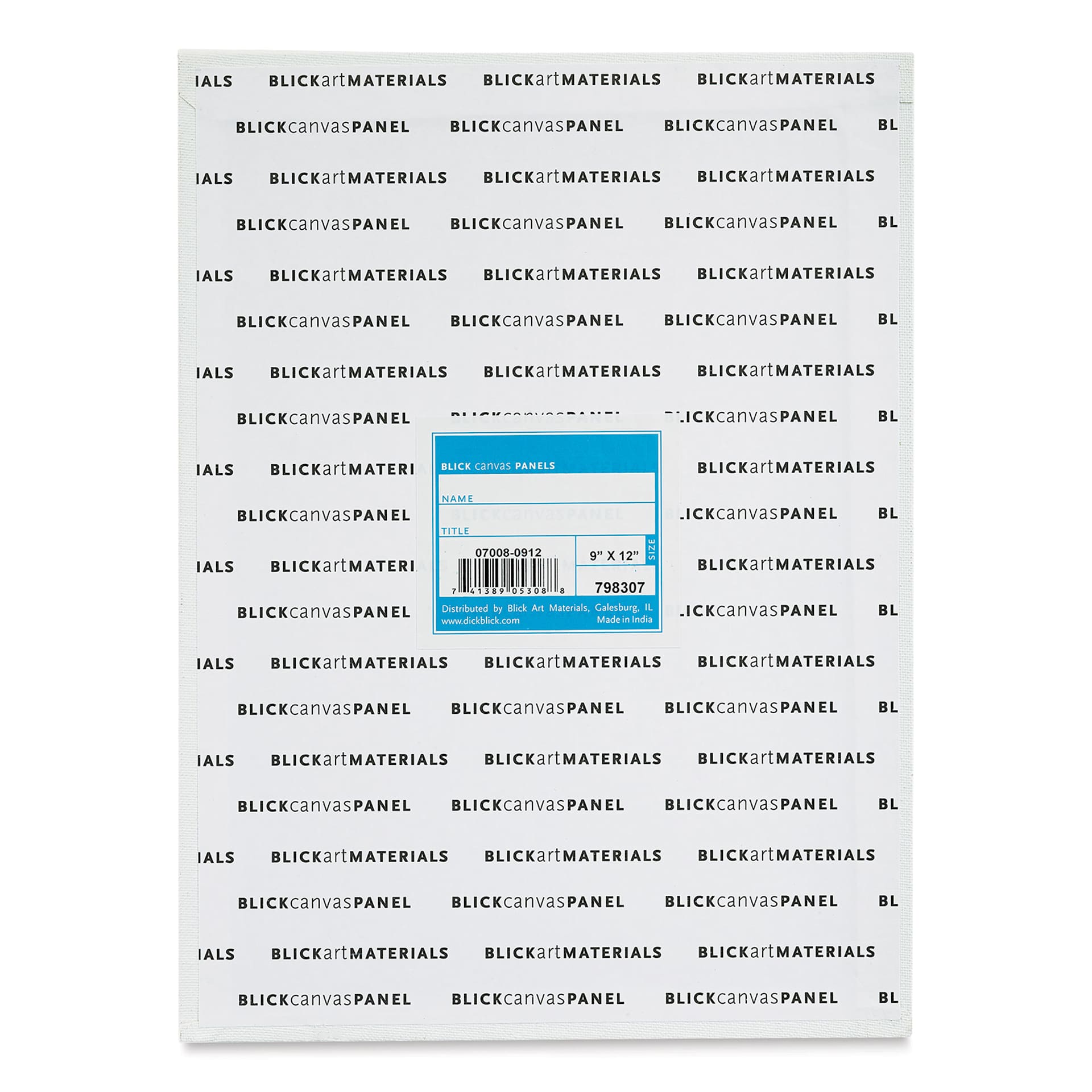 Blick Studio Cotton Canvas Panel - 9" x 12" back