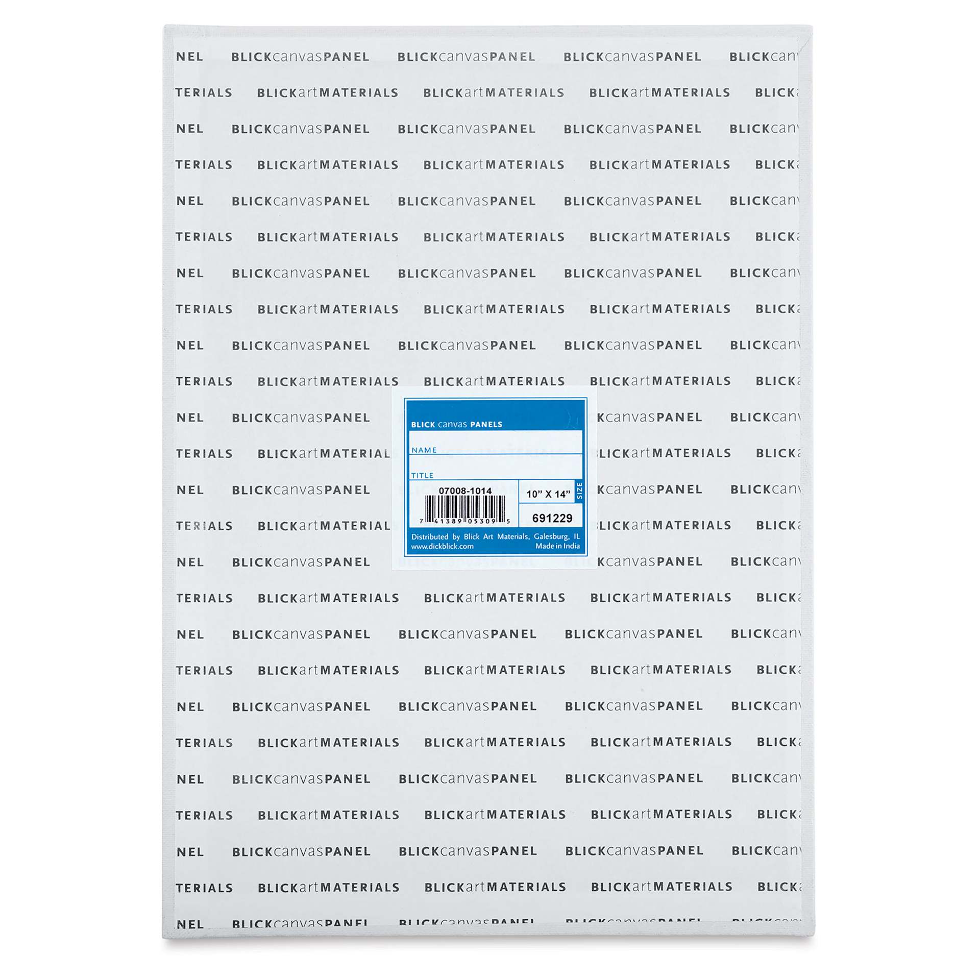 Blick Studio Cotton Canvas Panel - 10" x 14" back
