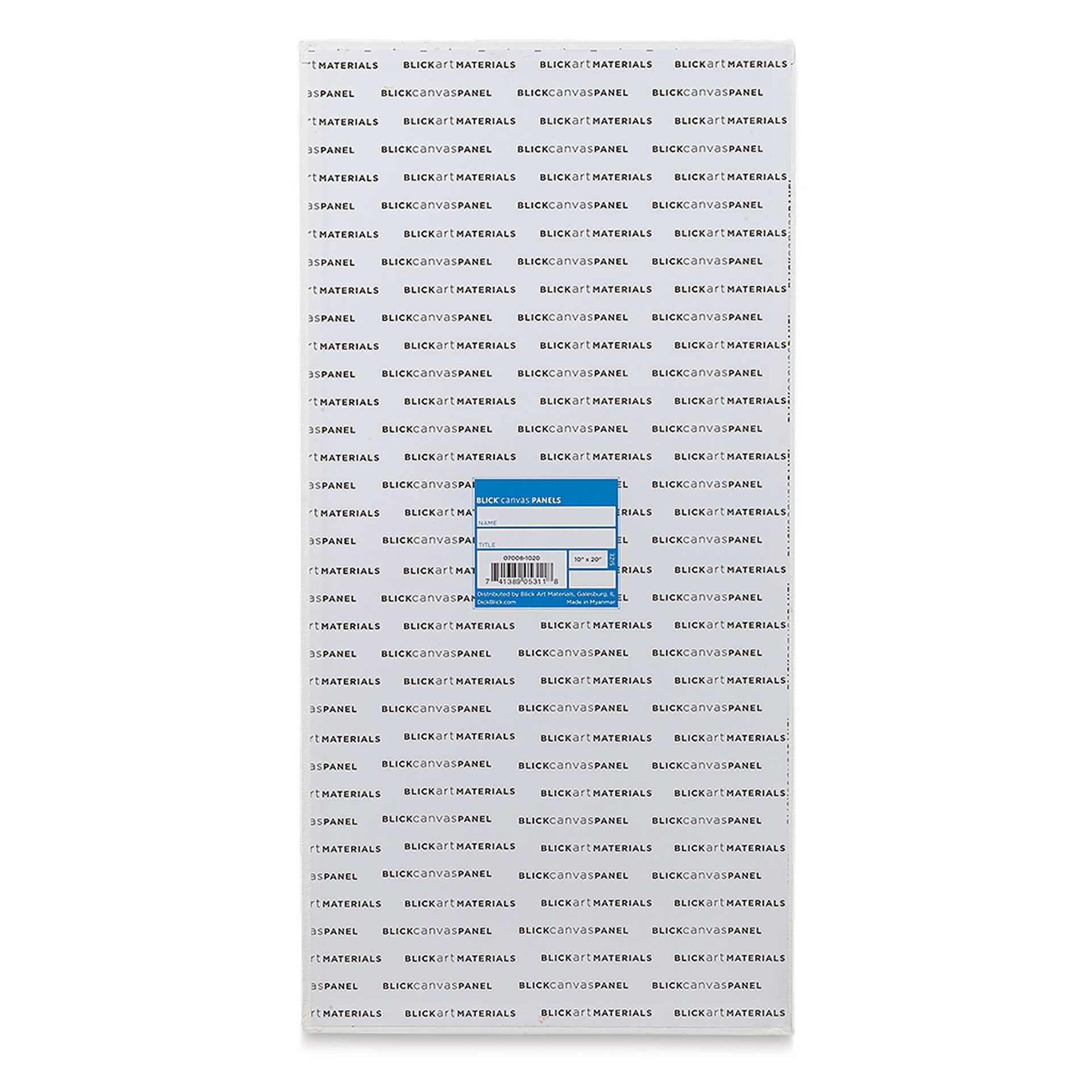 Blick Studio Cotton Canvas Panel - 10" x 20" back
