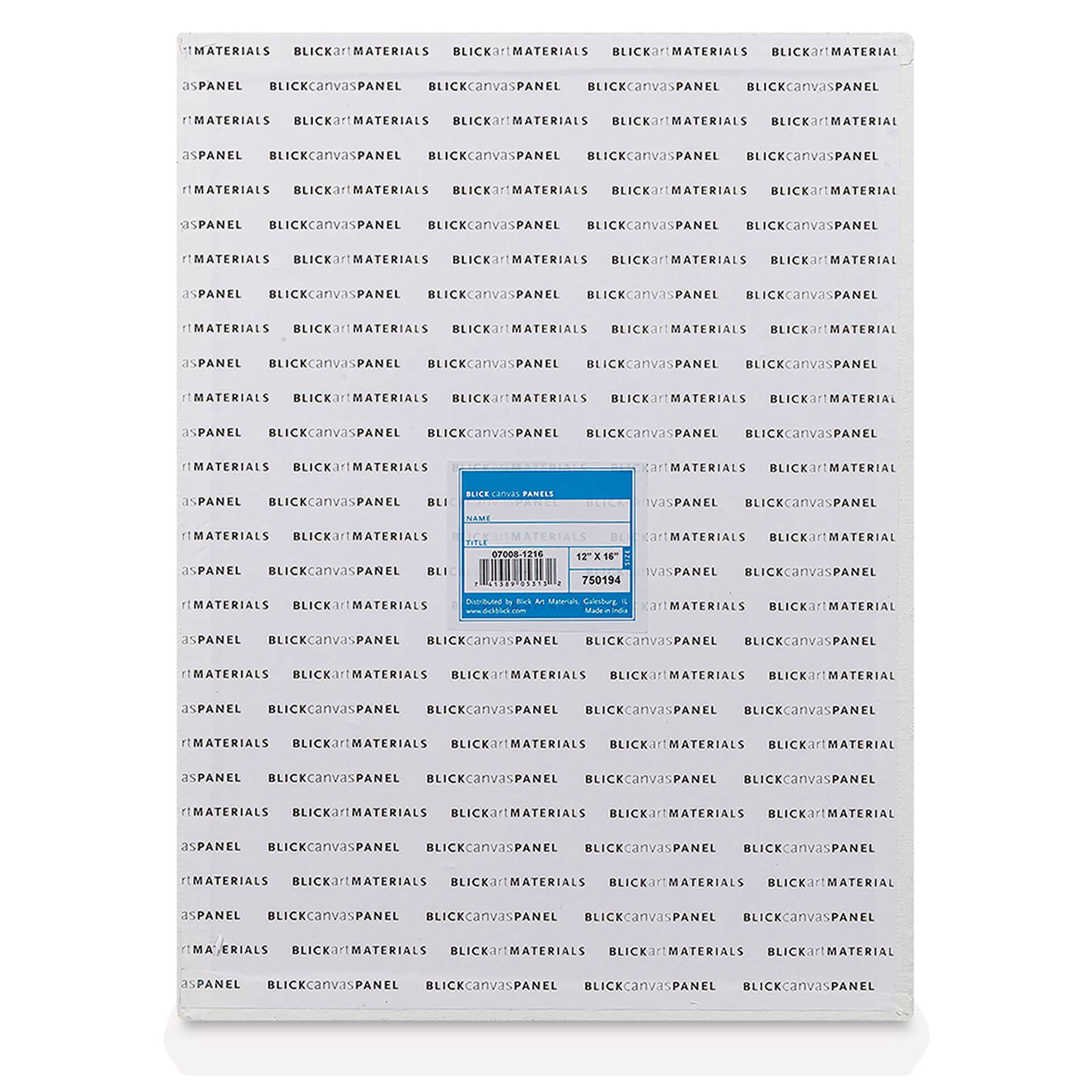 Blick Studio Cotton Canvas Panel - 12" x 16" back