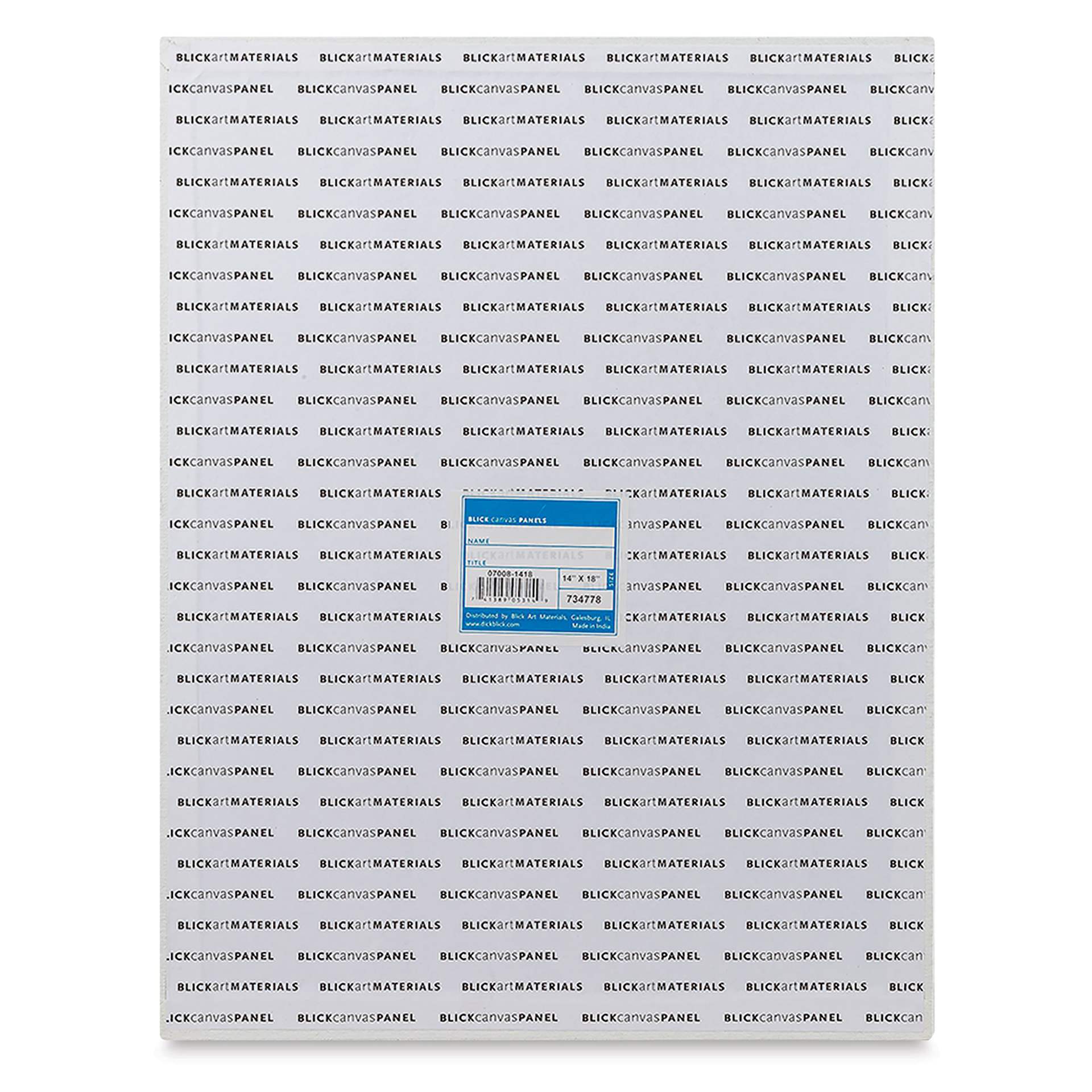 Blick Studio Cotton Canvas Panel - 14" x 18" back