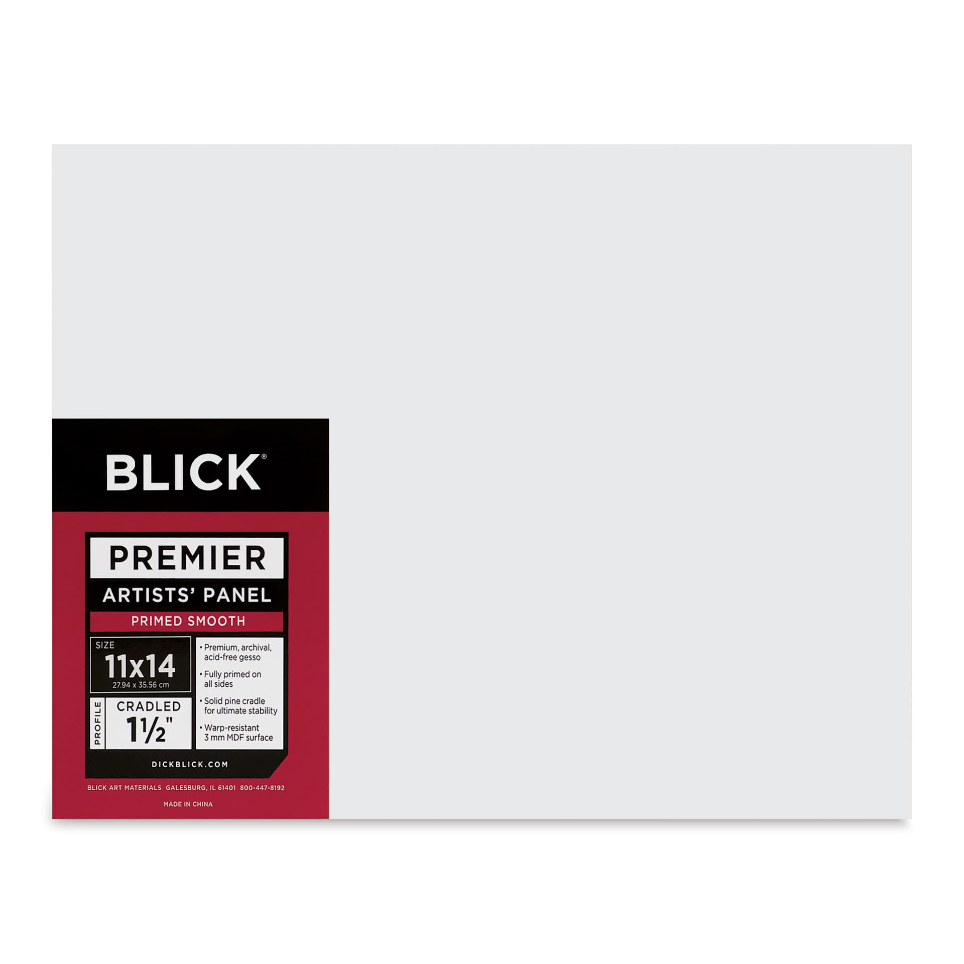 Blick Premier Artists' Panel - Gallery Cradle, 1-1/2", 11" x 14"