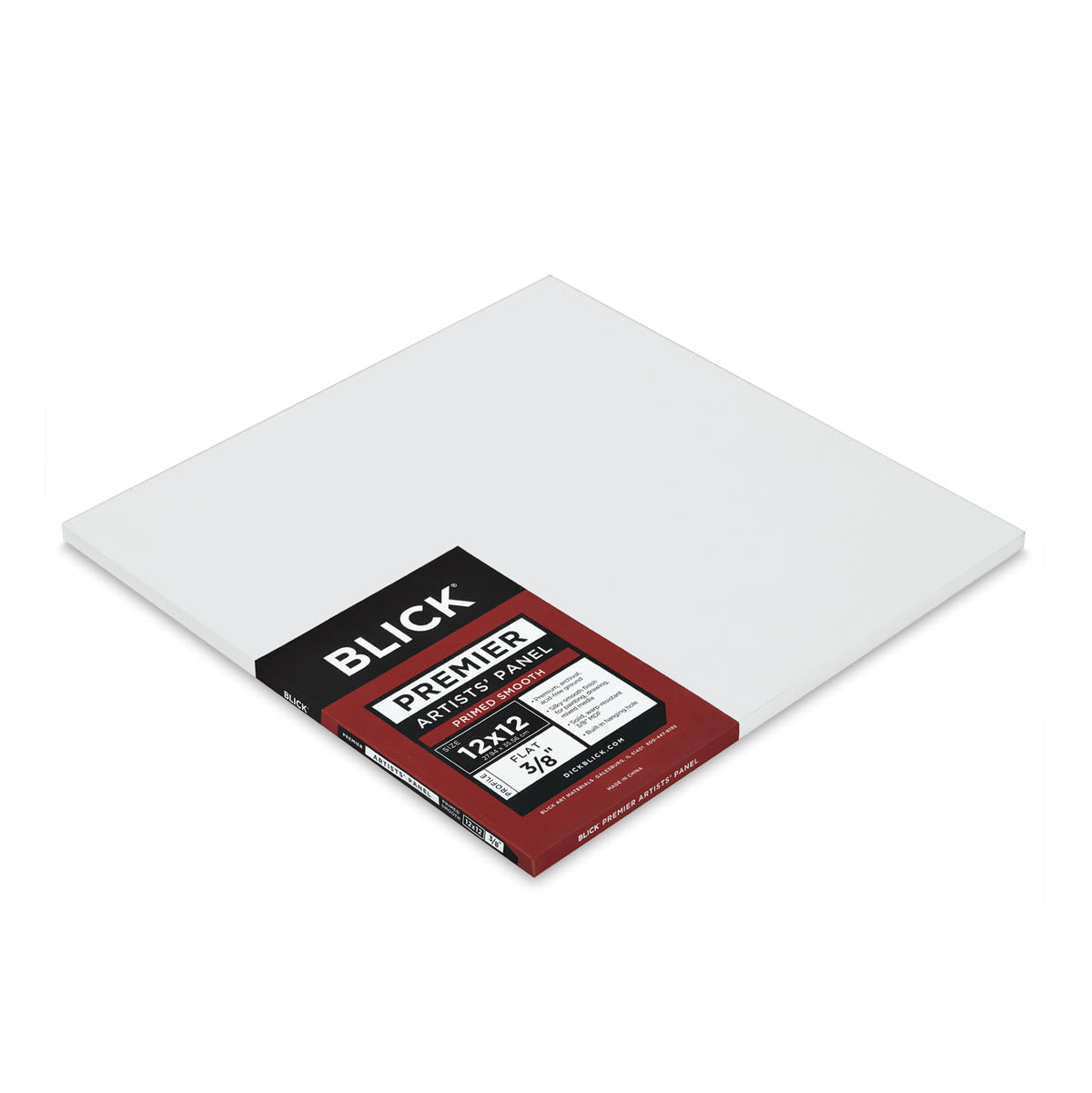 Blick Premier Artists' Panels - Side view of Flat panel showing thickness with label