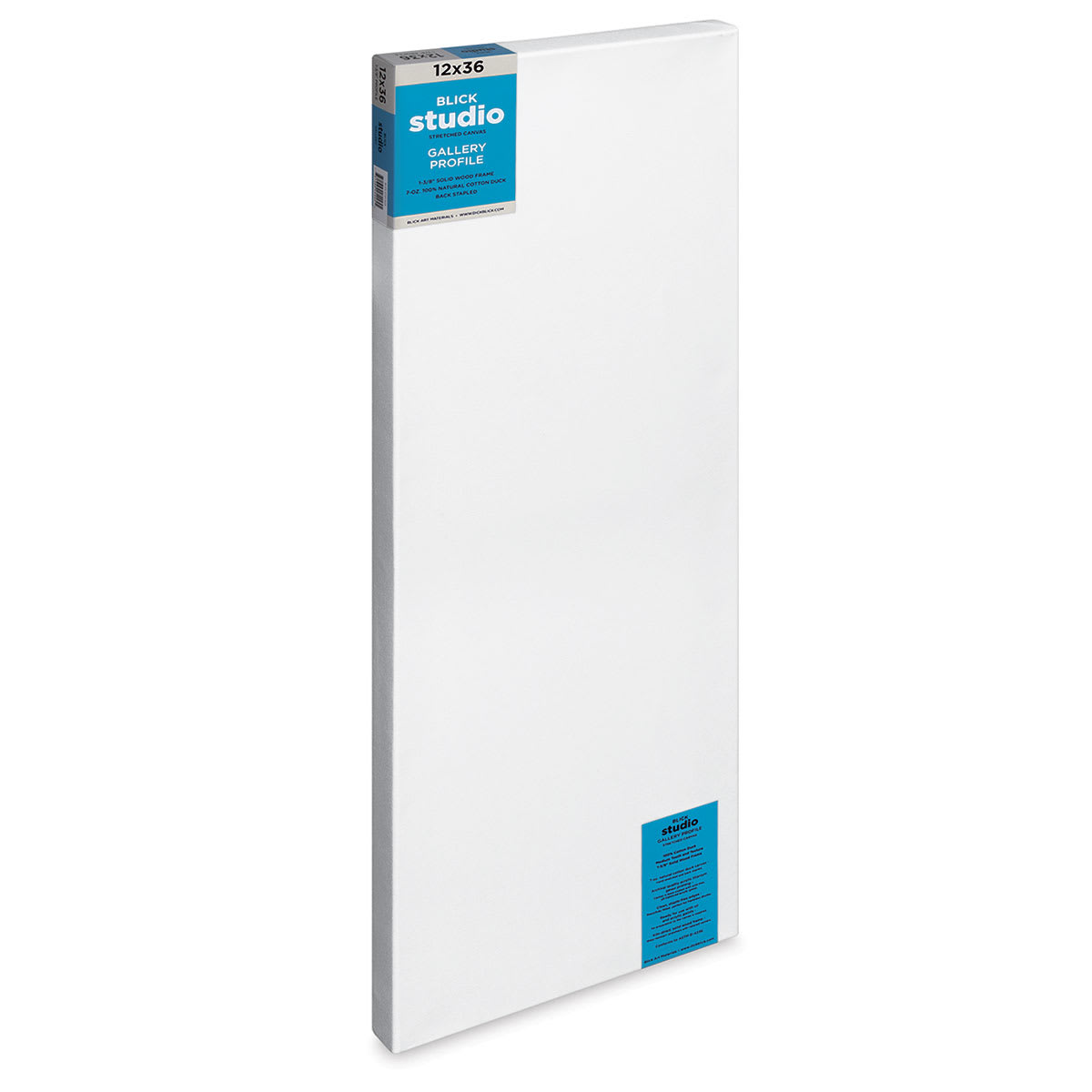Blick Studio Stretched Cotton Canvas - Gallery Profile, 12" x 36" (side view)