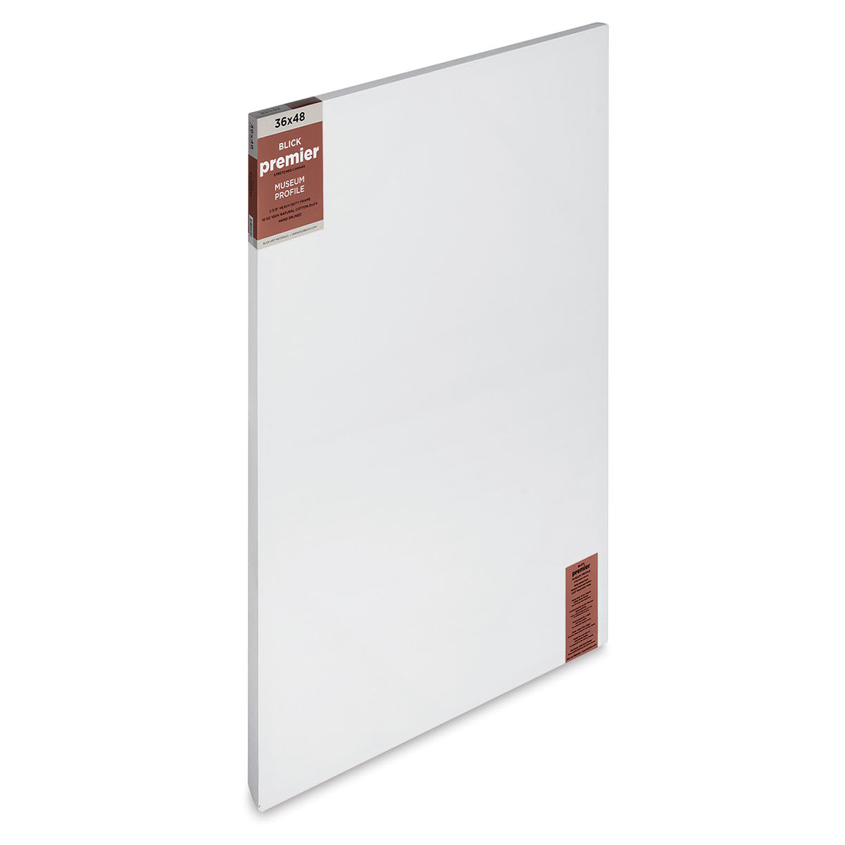 Blick Premier Stretched Cotton Canvas - Museum Profile, Splined, 36" x 48" (side view)