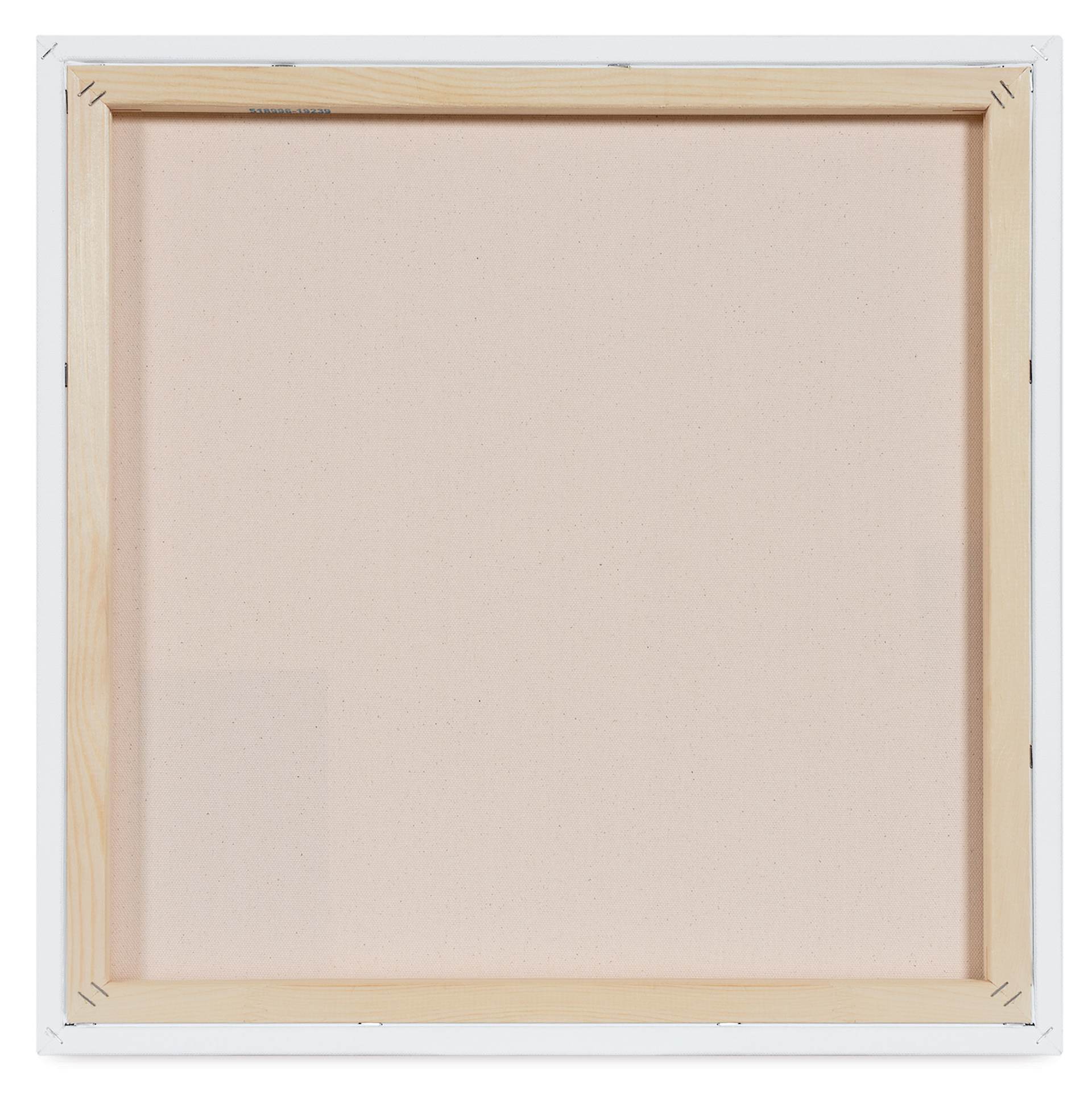 Blick Premier Stretched Cotton Canvas - Traditional Profile, Splined, 20" x 20", back