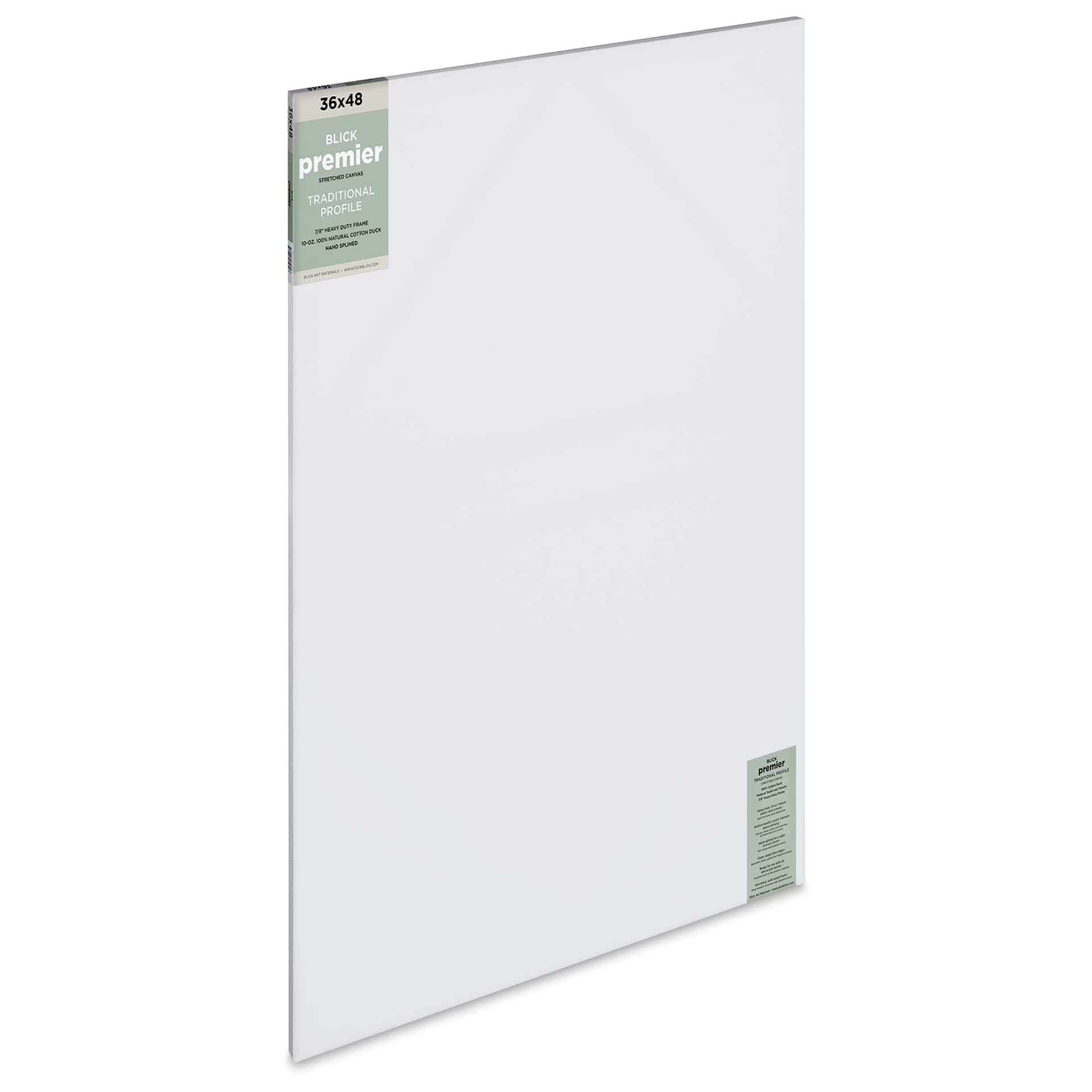 Blick Premier Stretched Cotton Canvas - Traditional Profile, Splined, 36" x 48"