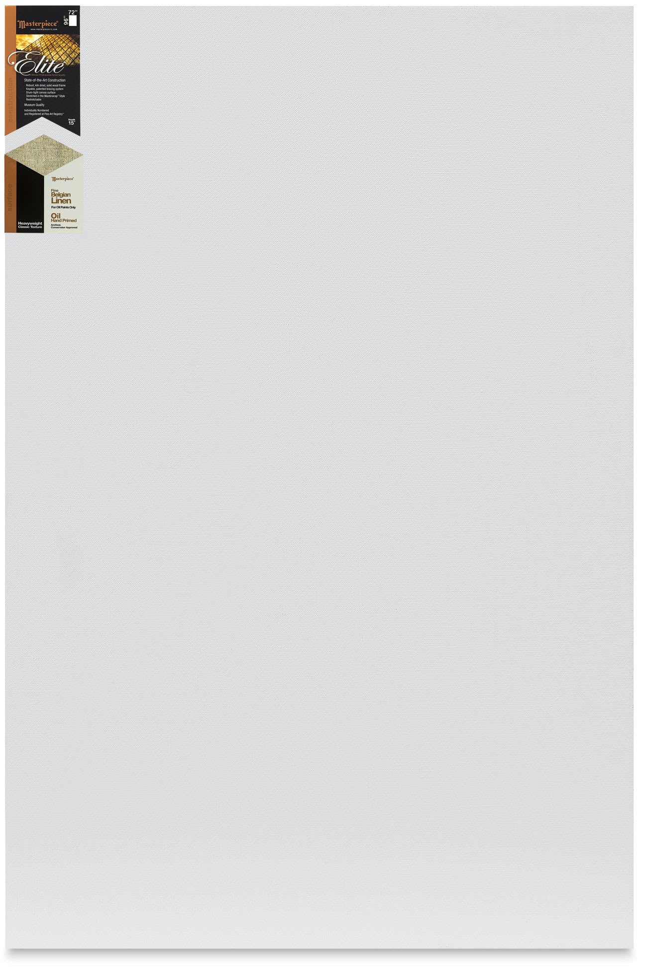 Masterpiece Elite Heavyweight Canvas - 72" x 96", Oil Primed