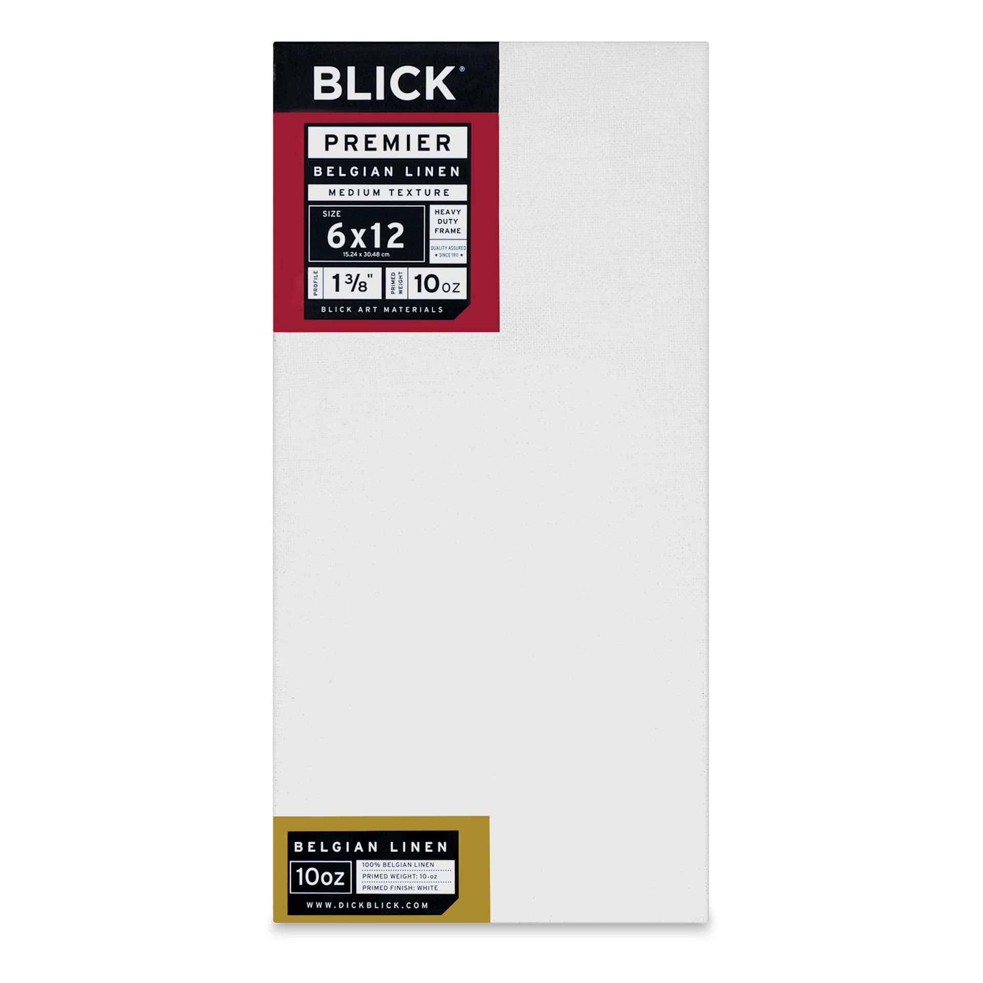 Blick Premier Belgian Linen - 6" x 12", Oil-Primed, 1-3/8" Profile