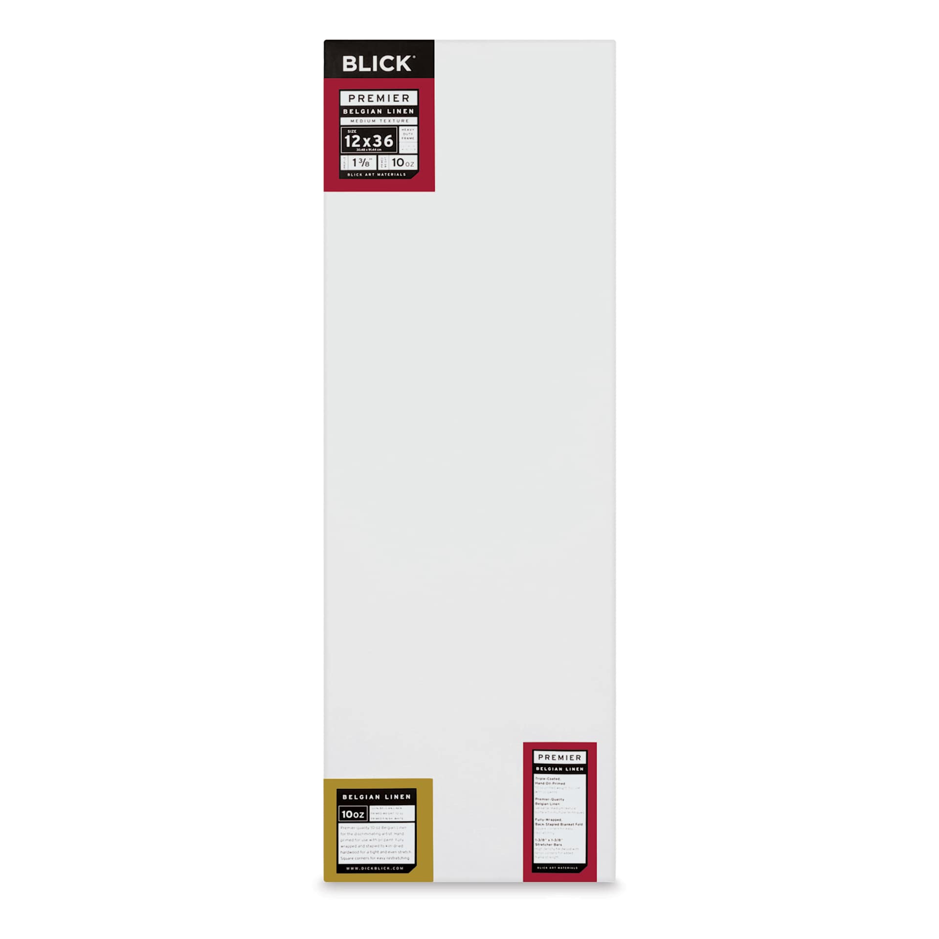 Blick Premier Belgian Linen - 12" x 36", Oil-Primed, 1-3/8" Profile