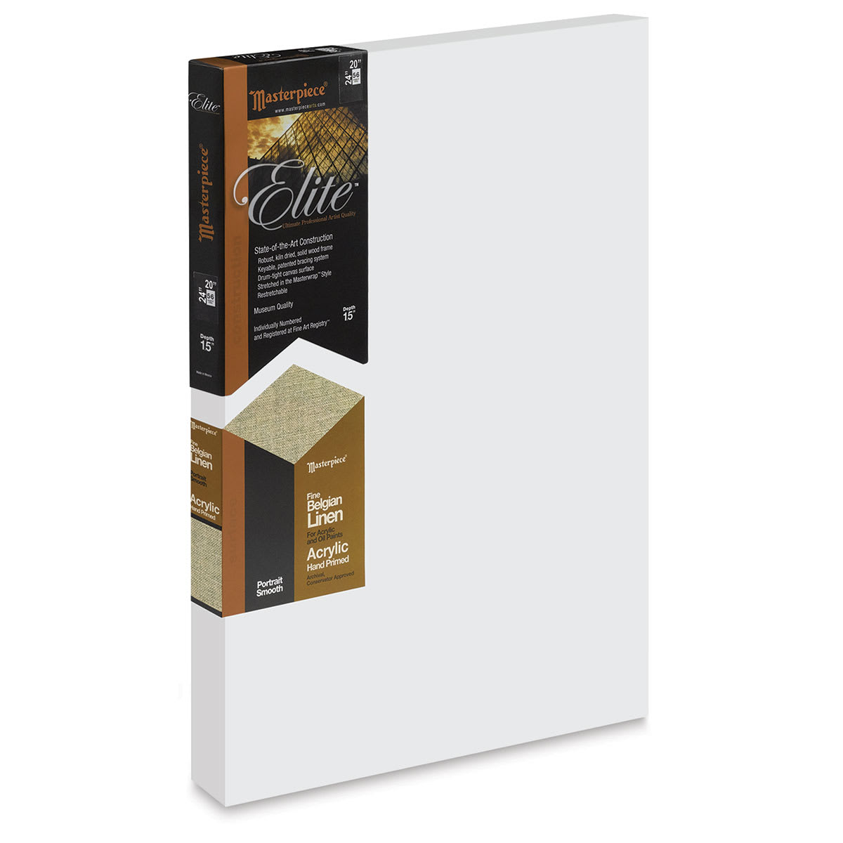 Masterpiece Elite Portrait Smooth Canvas - 20" x 24, Acrylic Primed