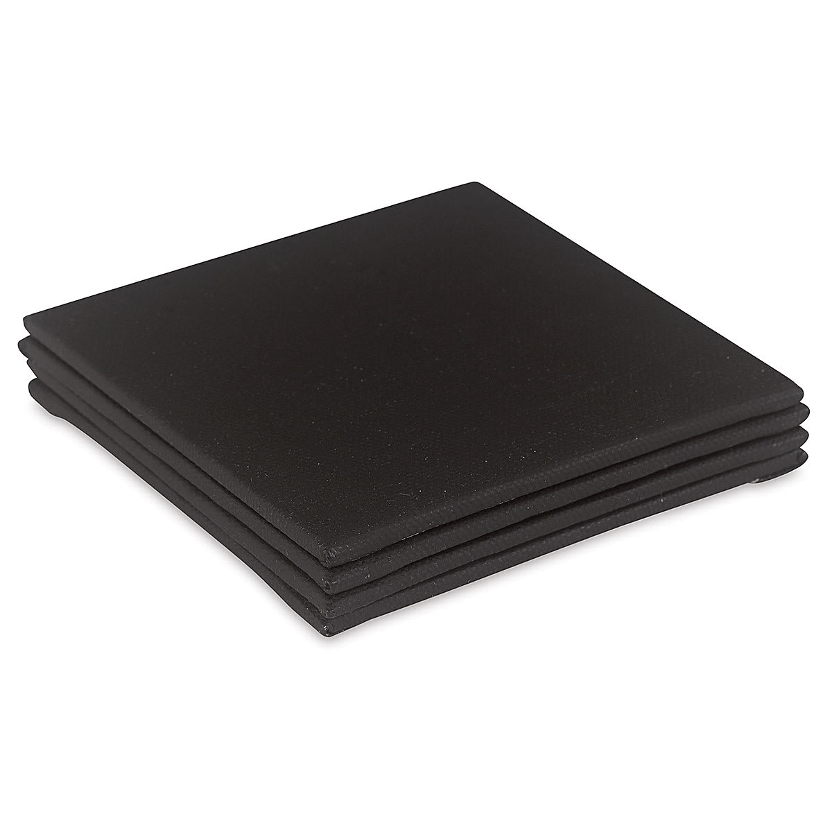 Blick Studio Mini Canvas Panel - 4'' x 4'', Black, Pkg of 4