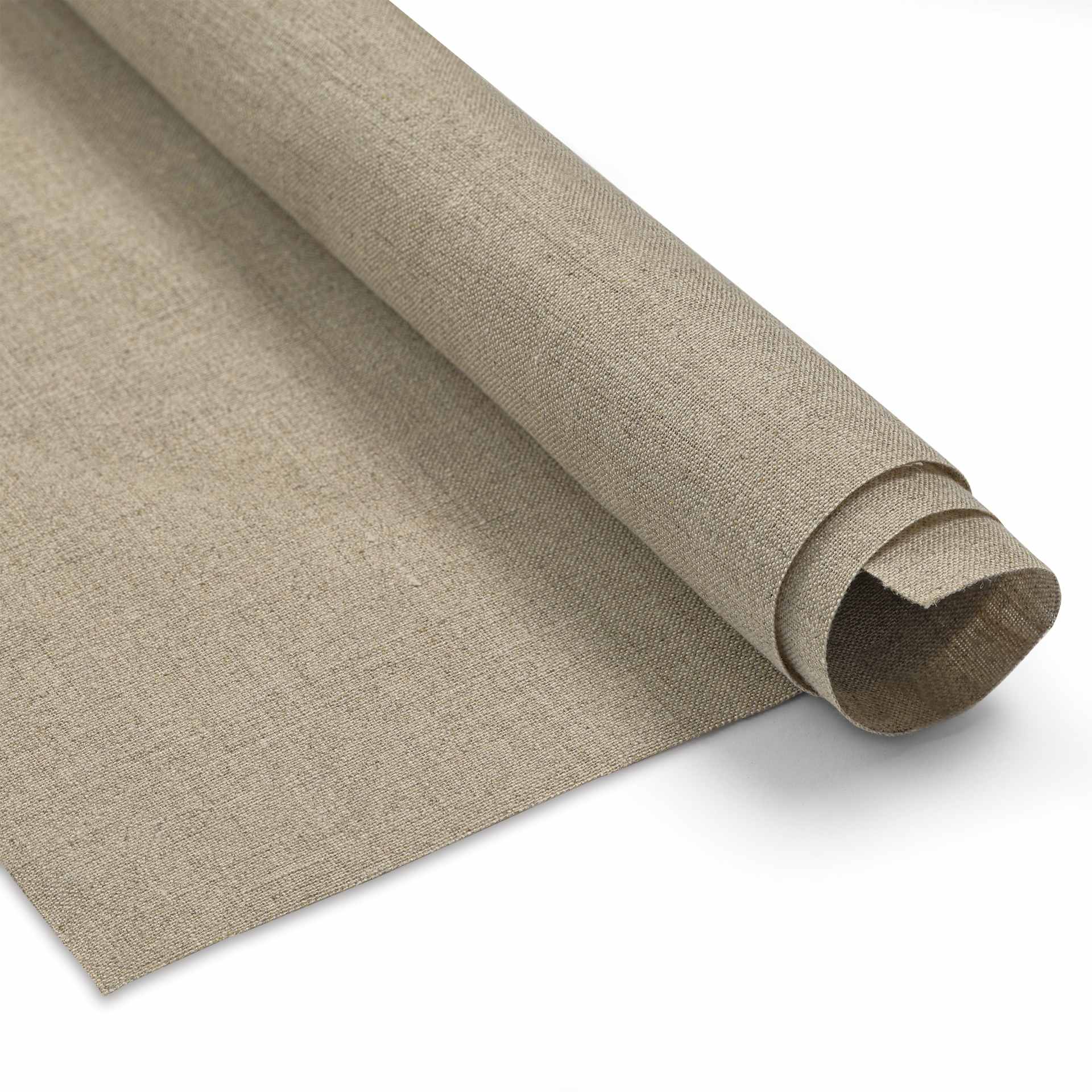 Claessens Unprimed Linen Canvas Roll - No.013, 82" x 5.5 yds, close-up of roll