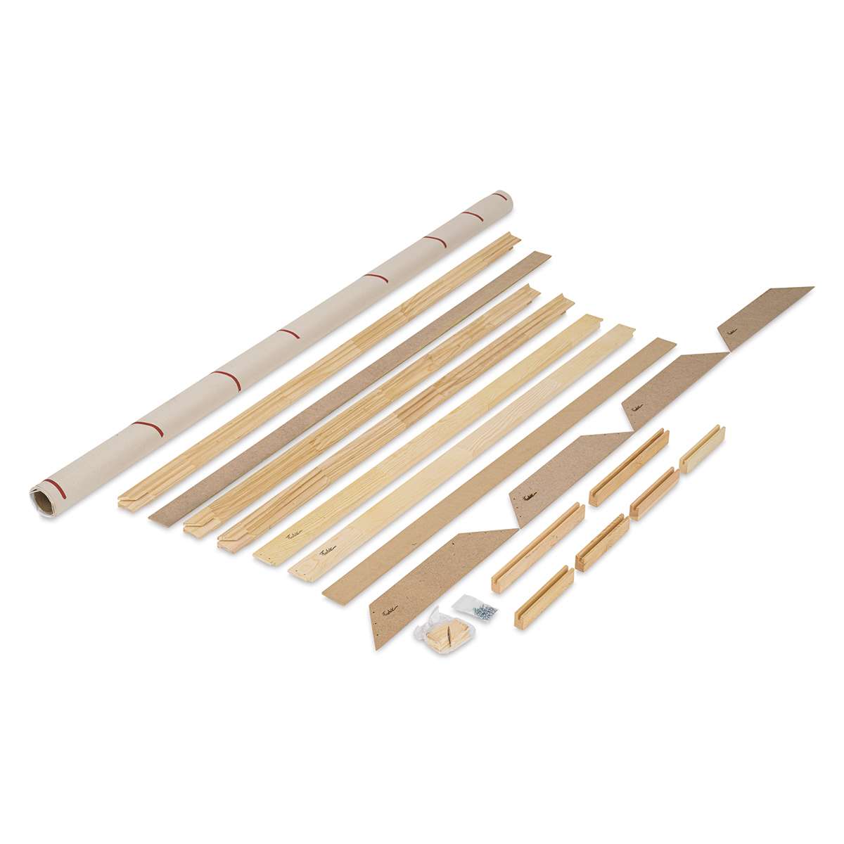 Fredrix Pro Series Dixie Cotton Canvas Kit - 60" x 72" pieces laid out