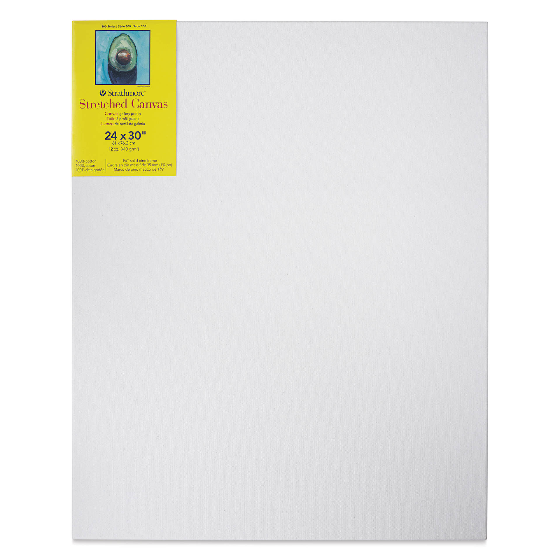Strathmore 300 Series Stretched Cotton Canvas - 1-3/8" Profile, 24" x 30"