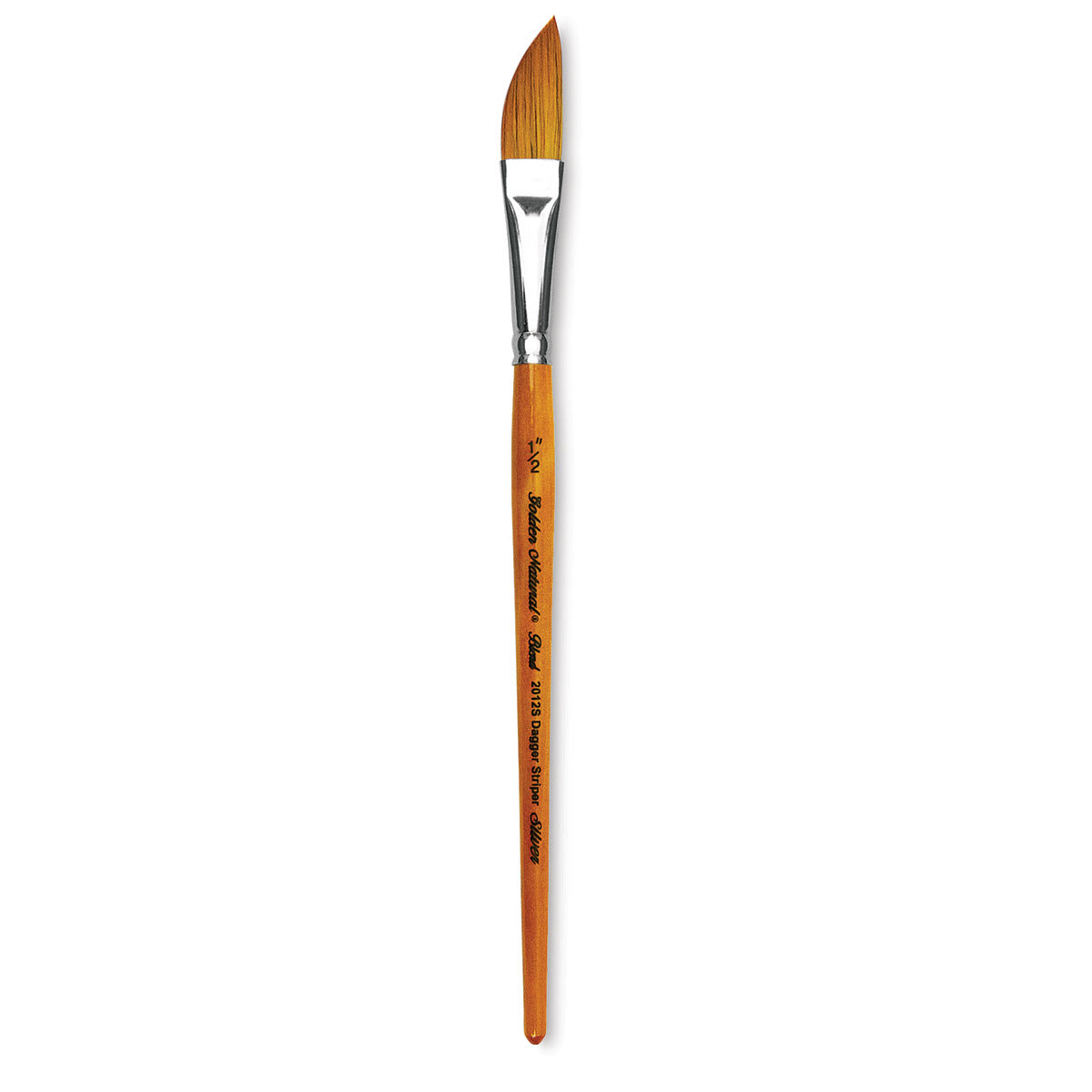 Silver Brush Golden Natural Brush - Dagger Striper, Short Handle, Size 1/2"