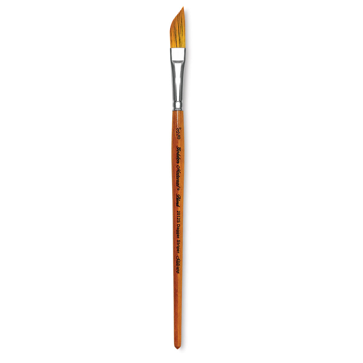 Silver Brush Golden Natural Brush - Dagger Striper, Short Handle, Size 3/8"