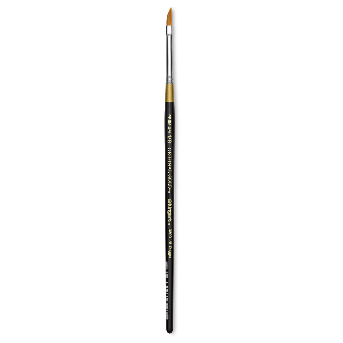 Kingart Original Gold Brush - Dagger, Size 1/8", Short Handle